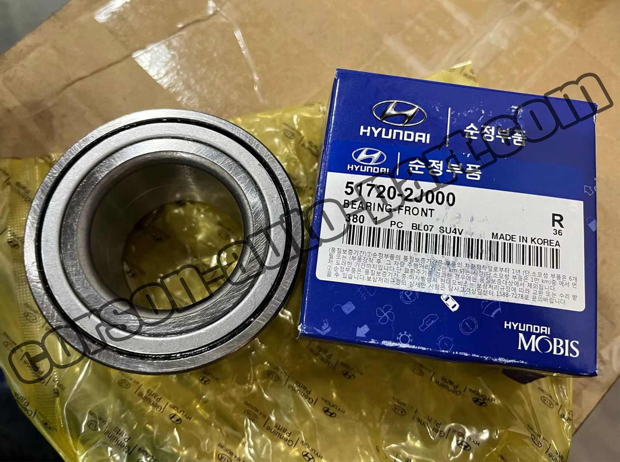 Hyundai 51720-2J001 Front Wheel Bearing 52710-26500 52710-26530