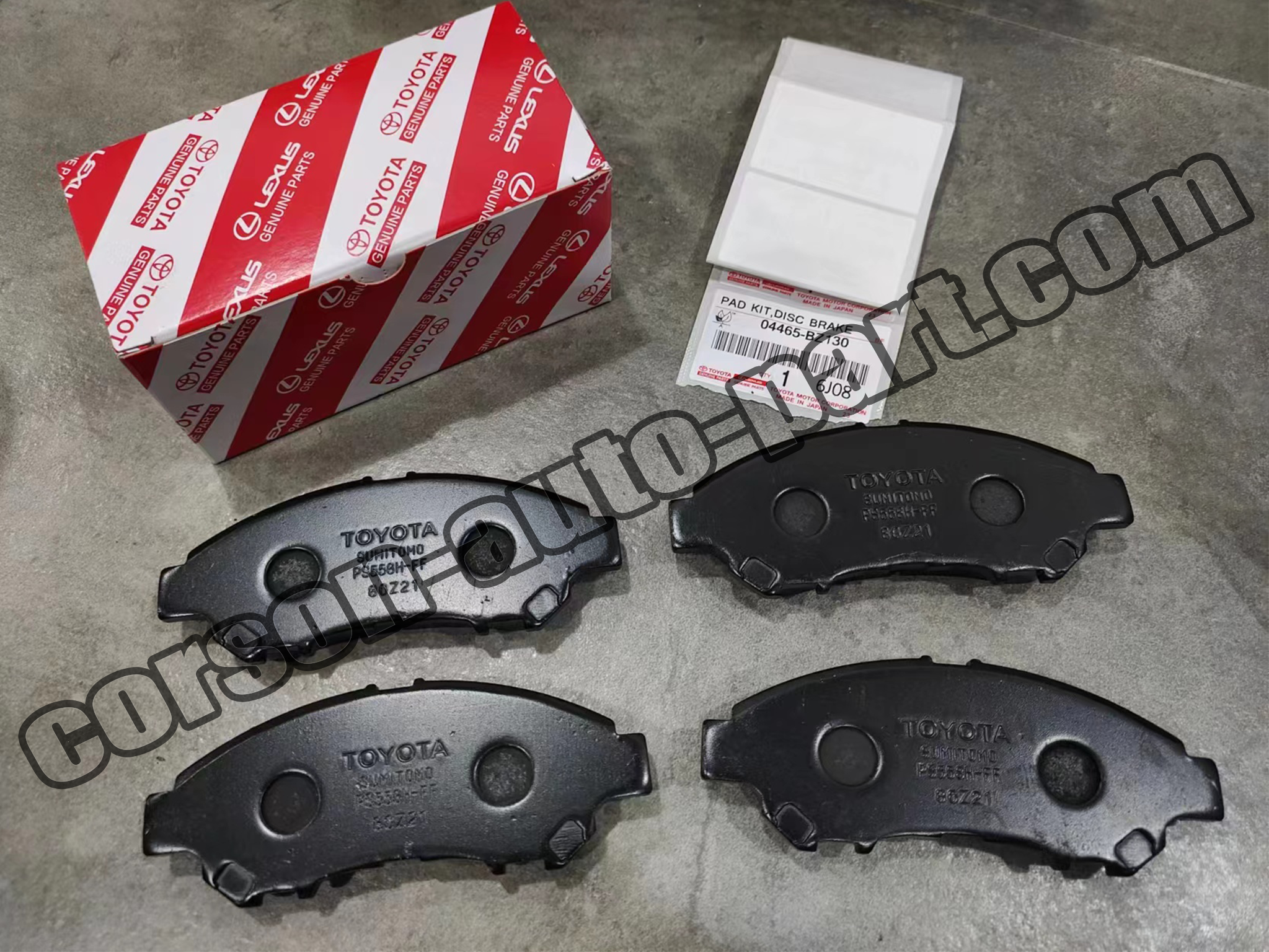 Toyota 04465-BZ130 Brake pad set 04465-BZ131