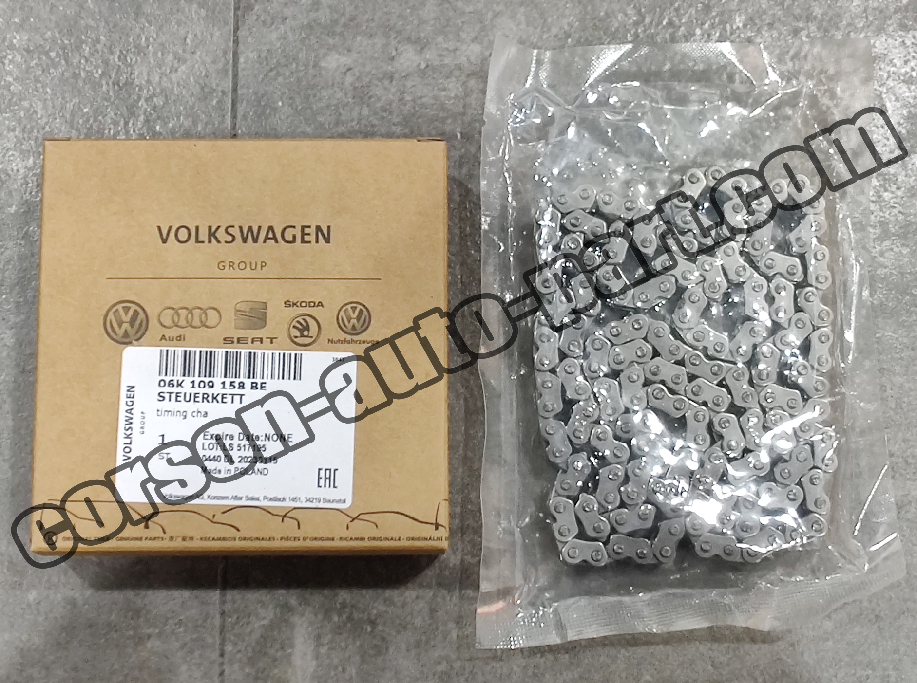 VOLKSWAGEN 06K109158BE Timing chain 06K109158AD 06K109158BP