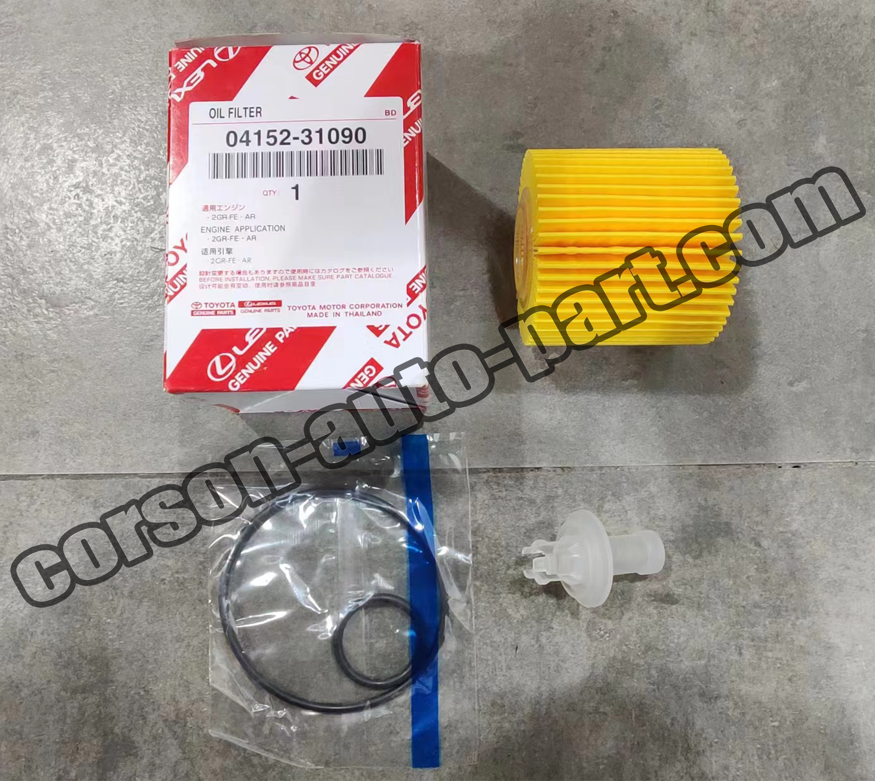 Toyota 04152-31090 Element Kit, Oil Filter 04152-0V010 04152-YZZA1