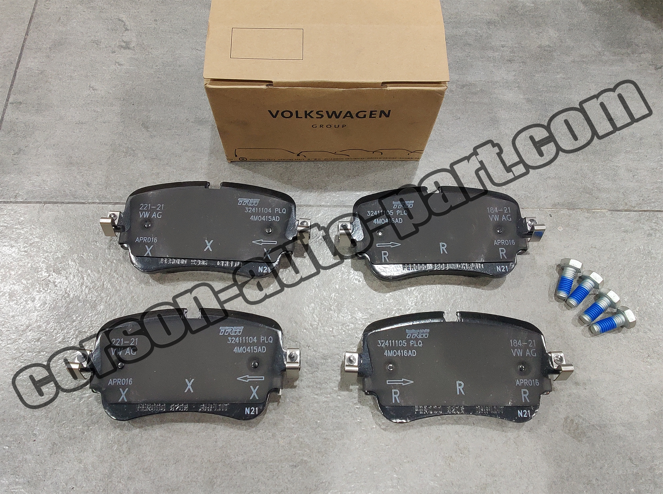 VOLKSWAGEN 4M0698451N  Brake pad set 4M0698451G 4M0698451R