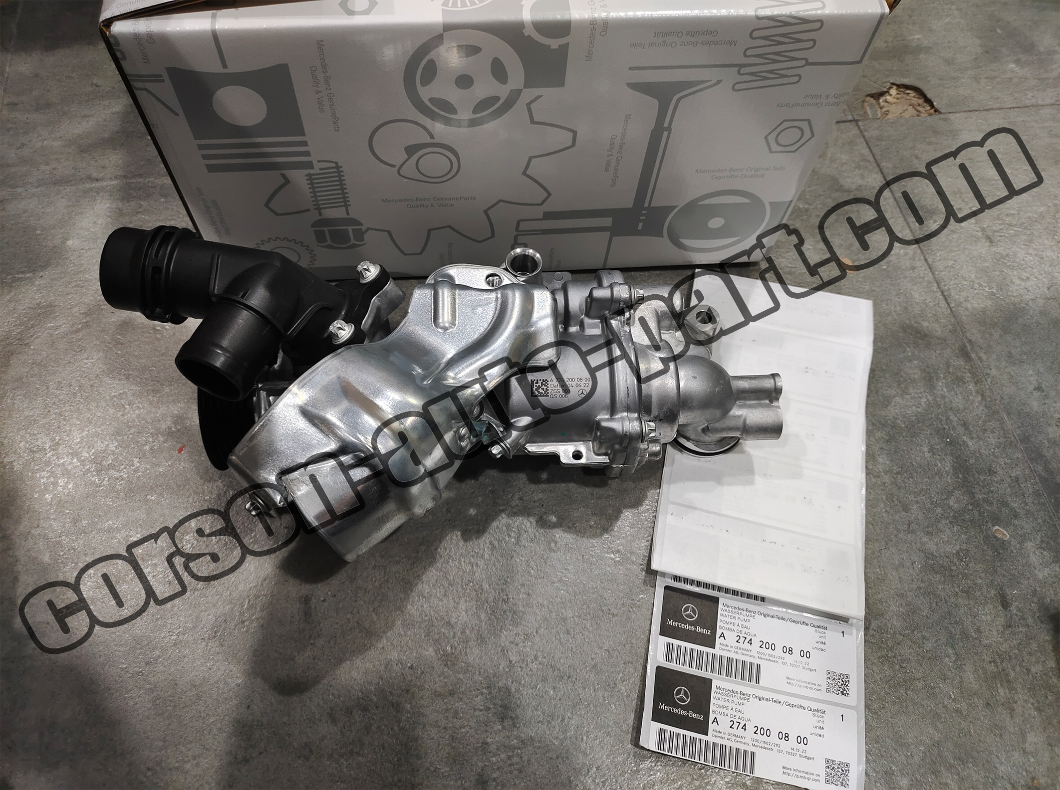 Mercedes-Benz A2742000800 Water pump A2742000301 A2742000601 A2742001407