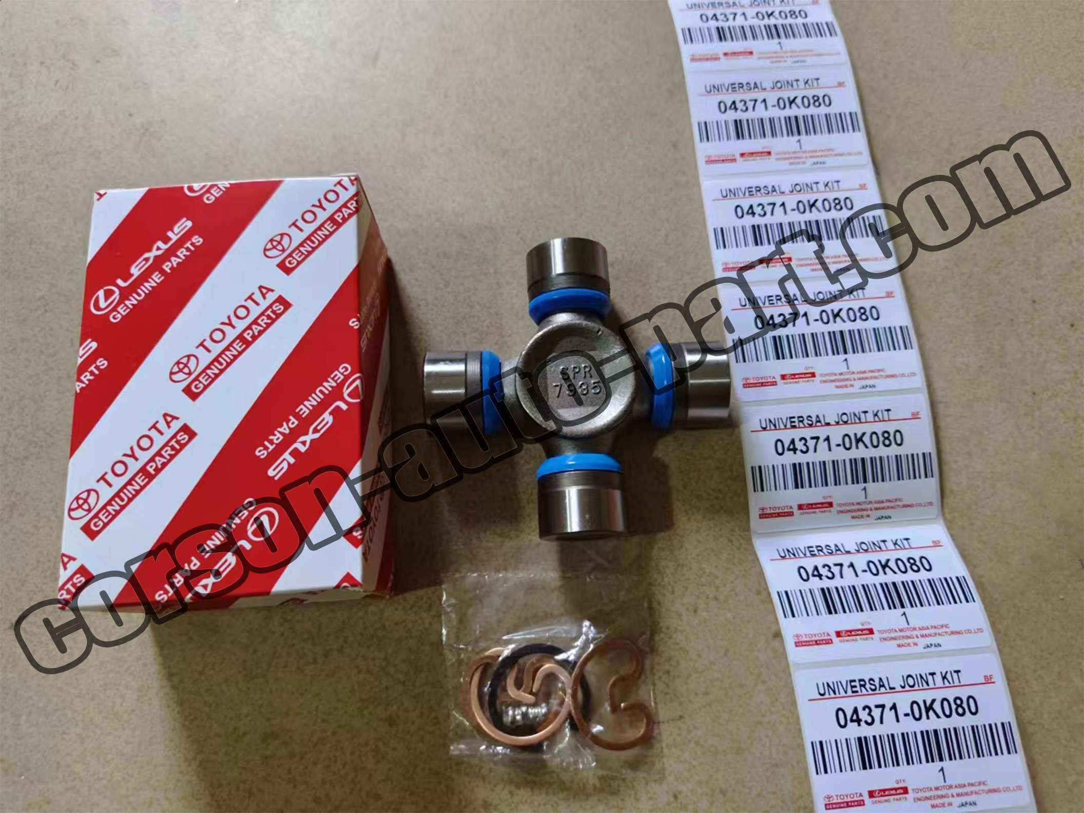 Toyota 04371-0K080 Spider Kit, Universal Joint 04371-0K081 04371-04030 04371-0K082