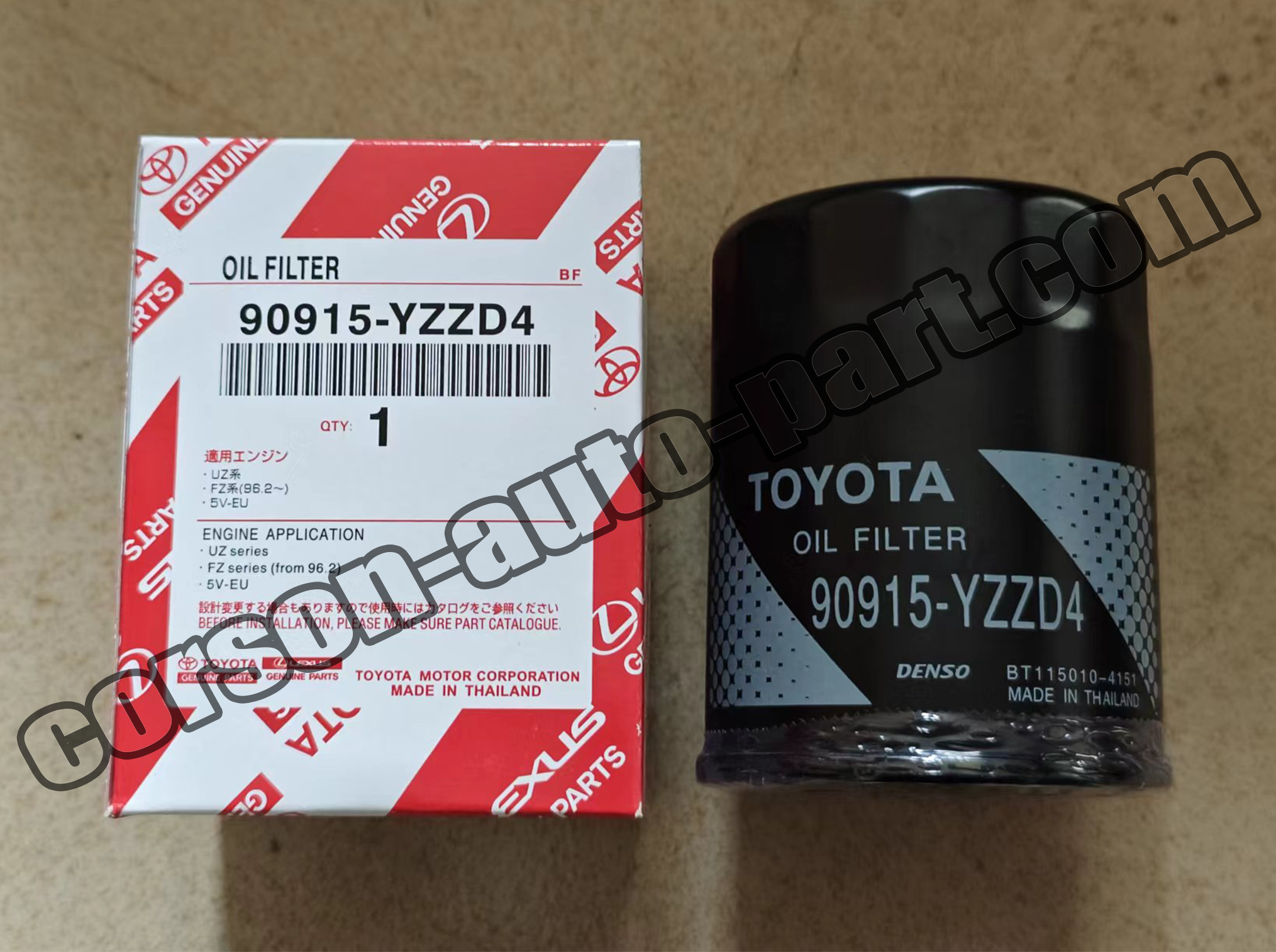 Toyota 90915-YZZD4 Filter, Oil 90915-20001 90915-Y22D2