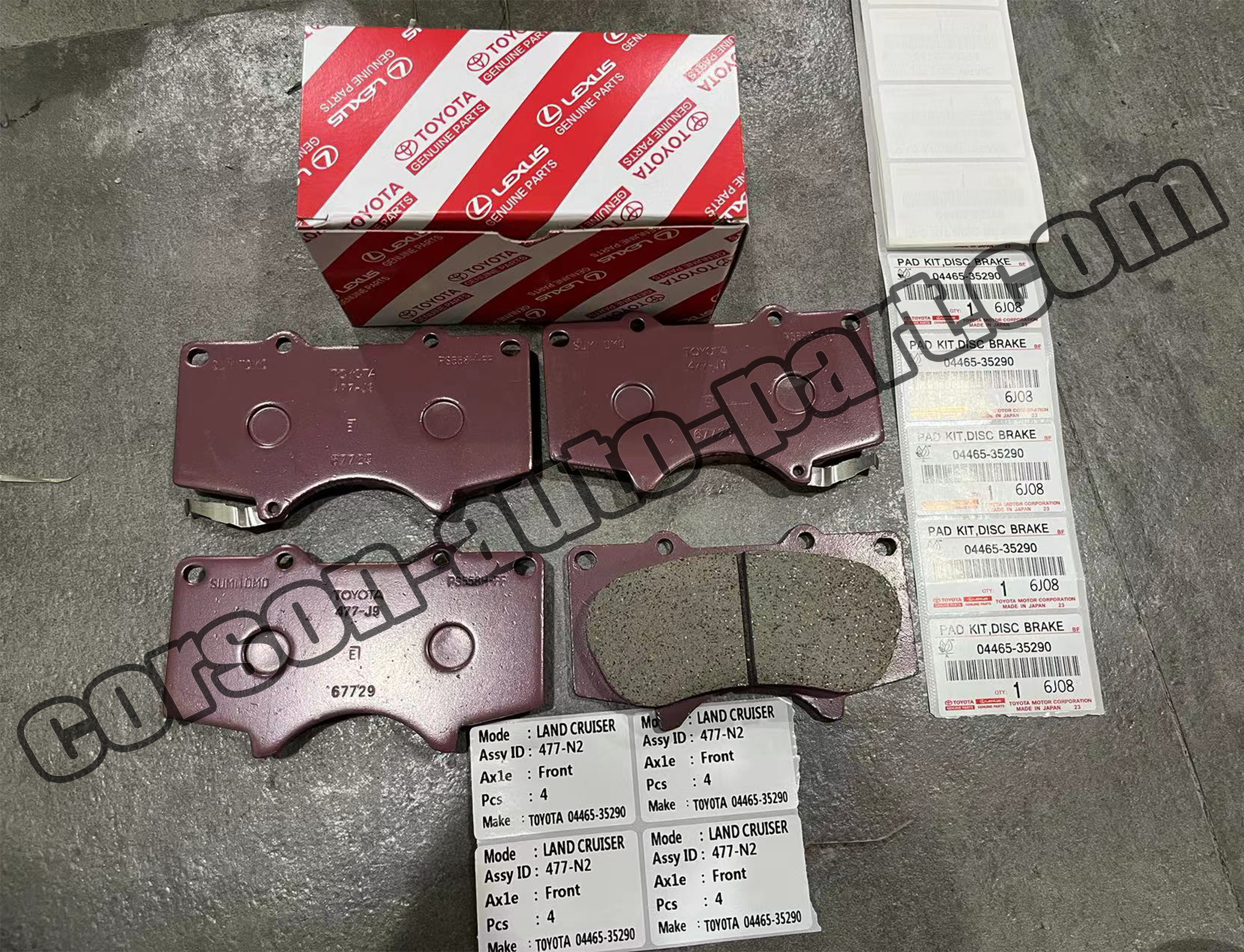 Toyota 04465-35290 Front Disc Brake Pad Set 04465-35250 04465-60210