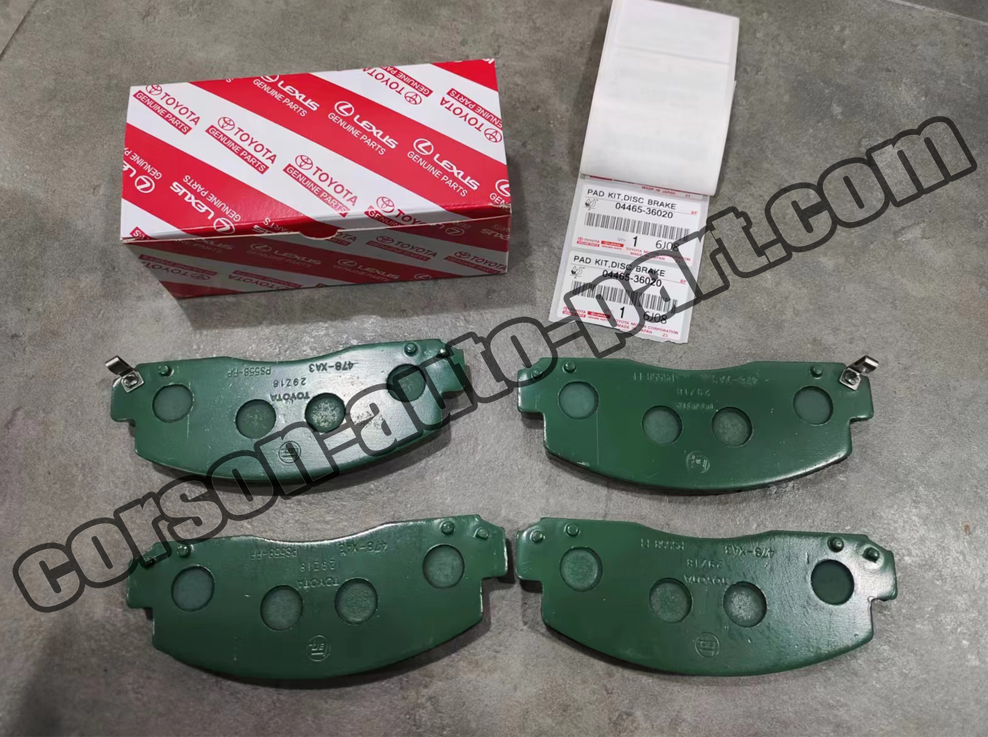 Toyota 04465-36020 Brake pad set 04465-37030 04465-36070