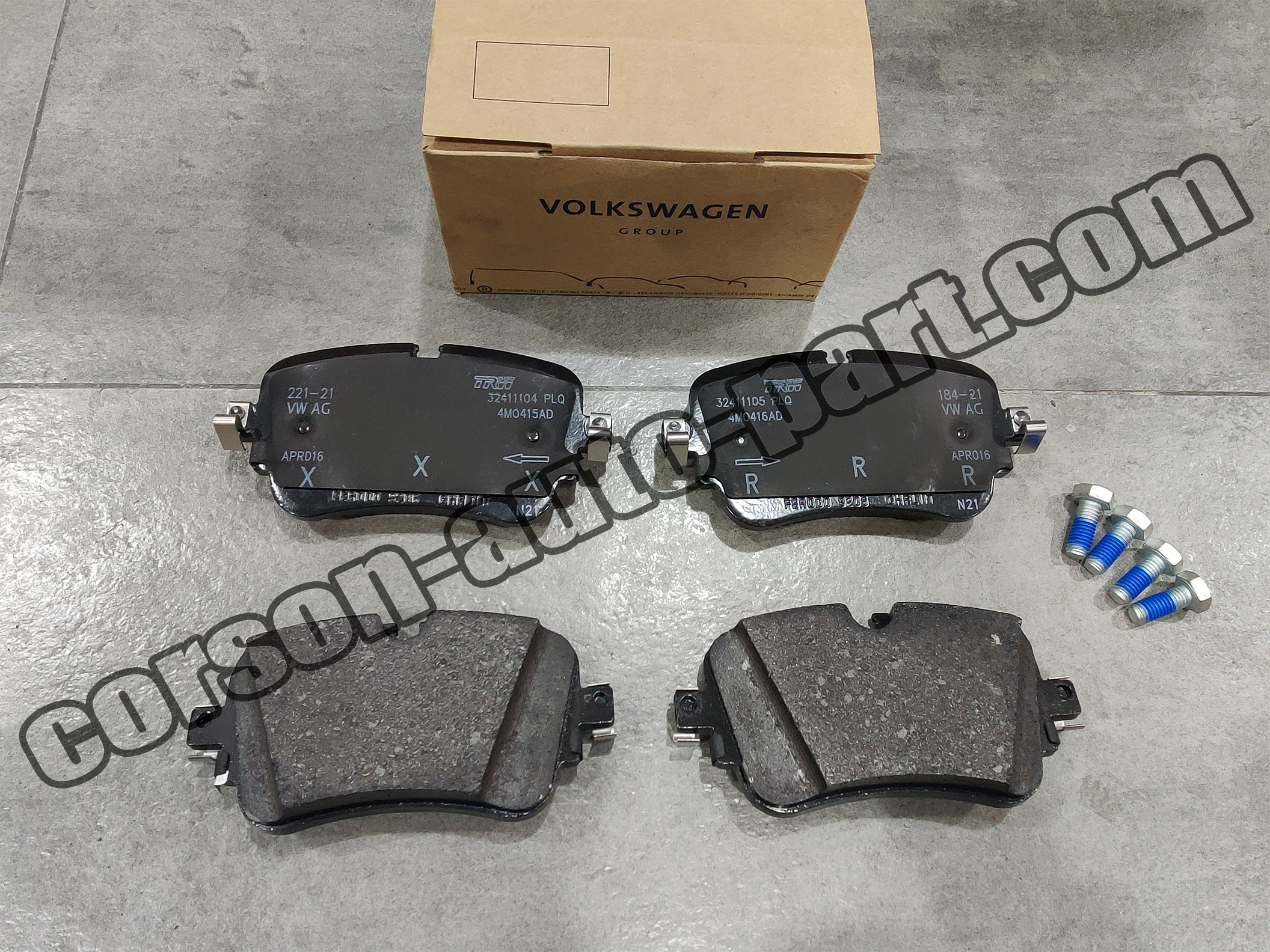 VOLKSWAGEN 4M0698451N  Brake pad set 4M0698451G 4M0698451R