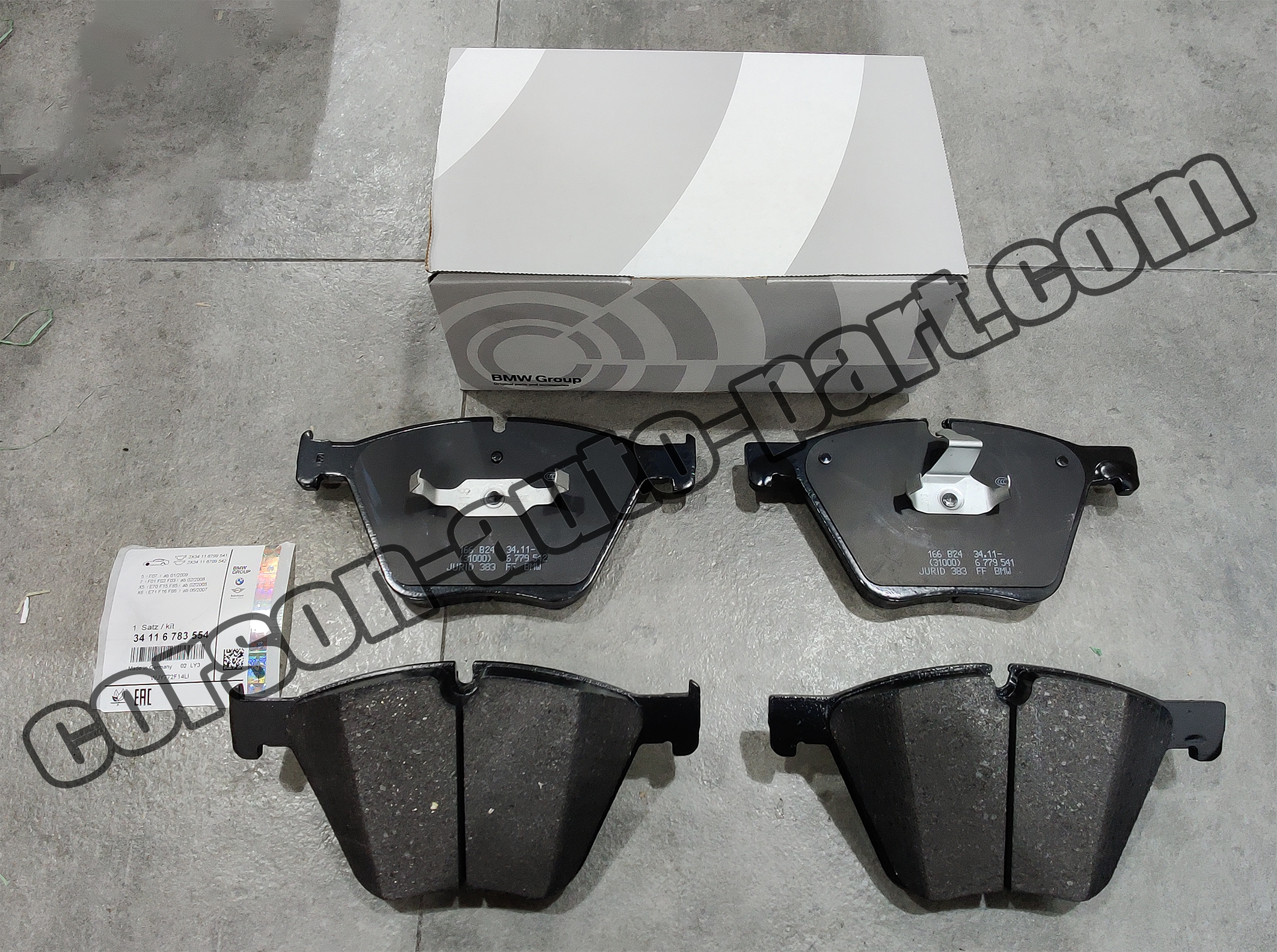 BMW 34116783554 Brake Pad Set 34114065325 34116775326