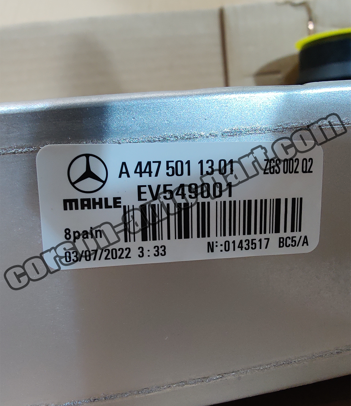 Mercedes-Benz A4475011301 Inter Cooler A4475010301