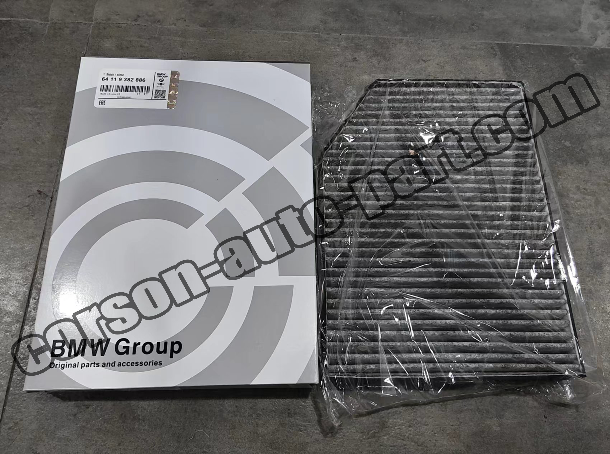 BMW 64119382886 Activated Charcoal Cabin Air Microfilter 64119382885