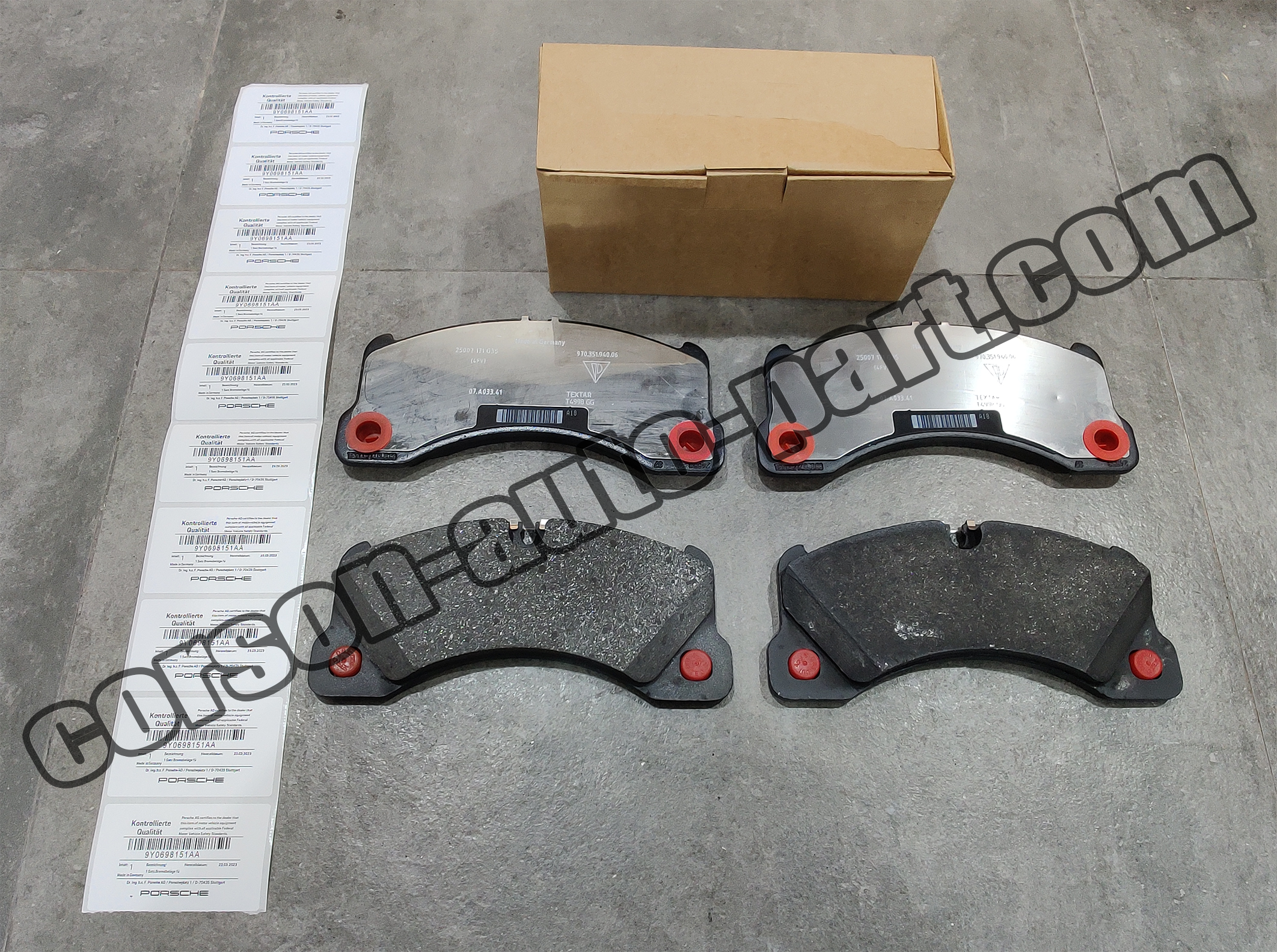 PORSCHE 9Y0698151AA Brake pad set 9Y0698151AT 9Y0698151K