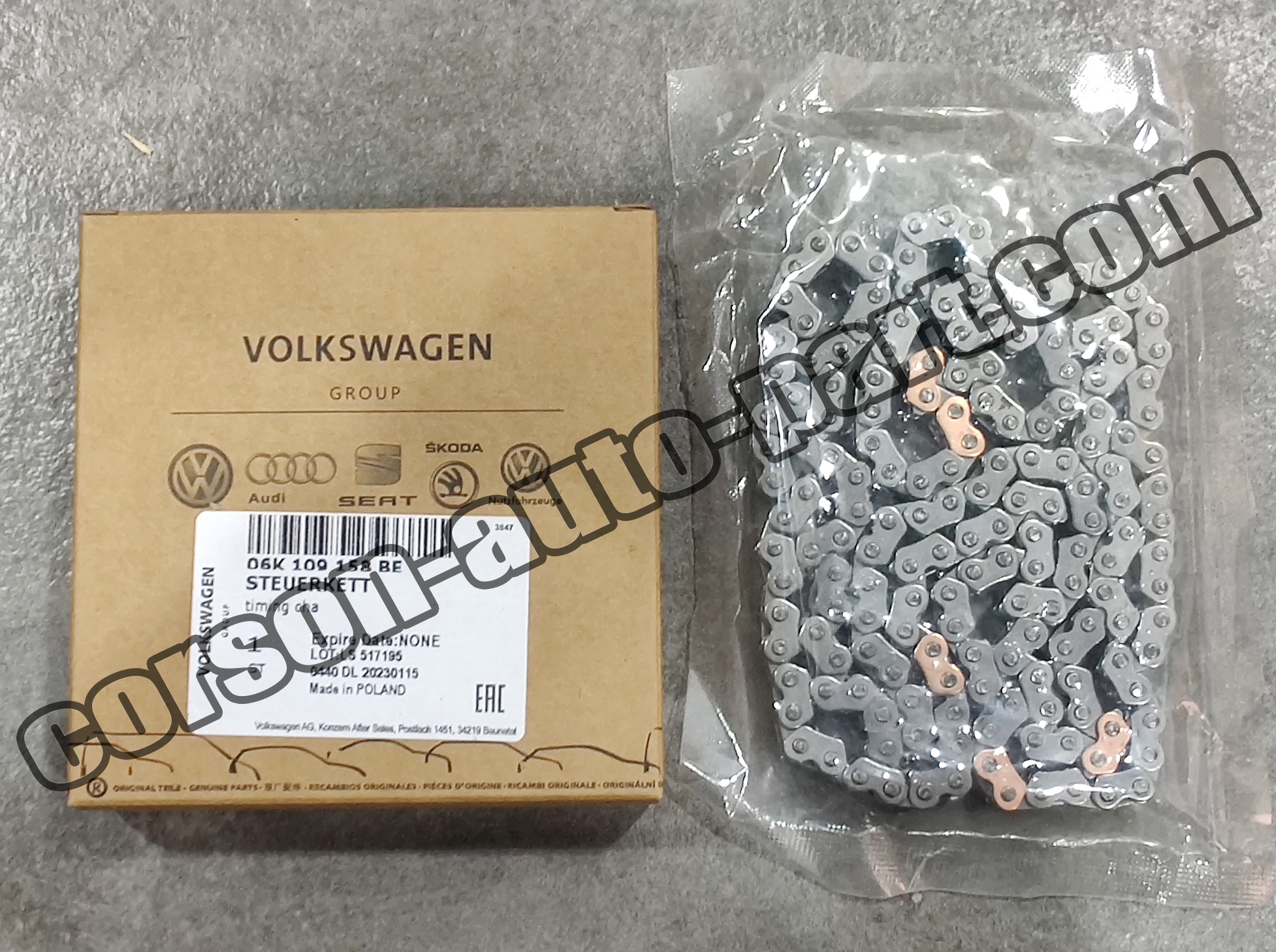 VOLKSWAGEN 06K109158BE Timing chain 06K109158AD 06K109158BP