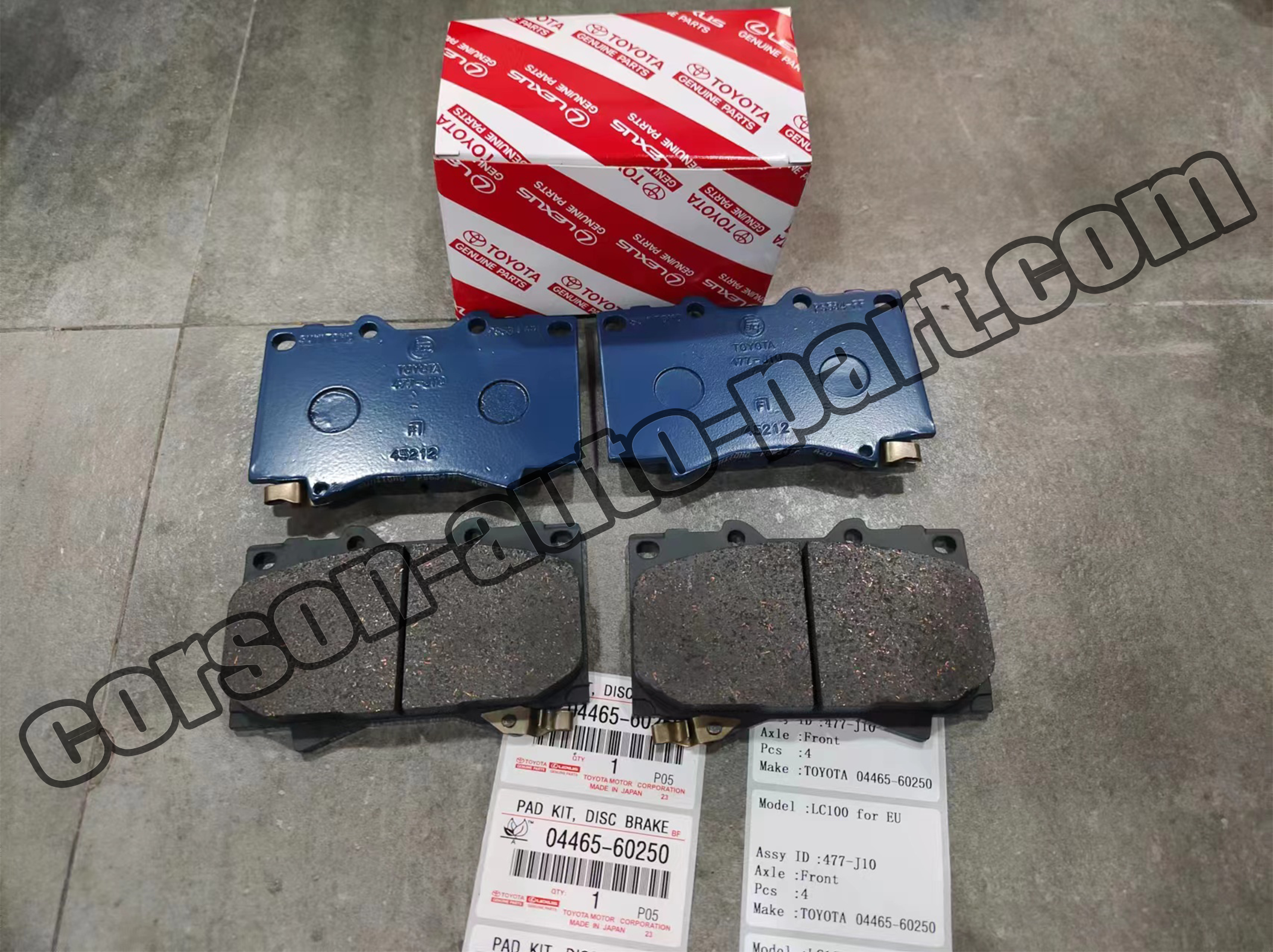 Toyota 04465-60250 Front Disc Brake Pad Kit 04465-60120 04465-60220