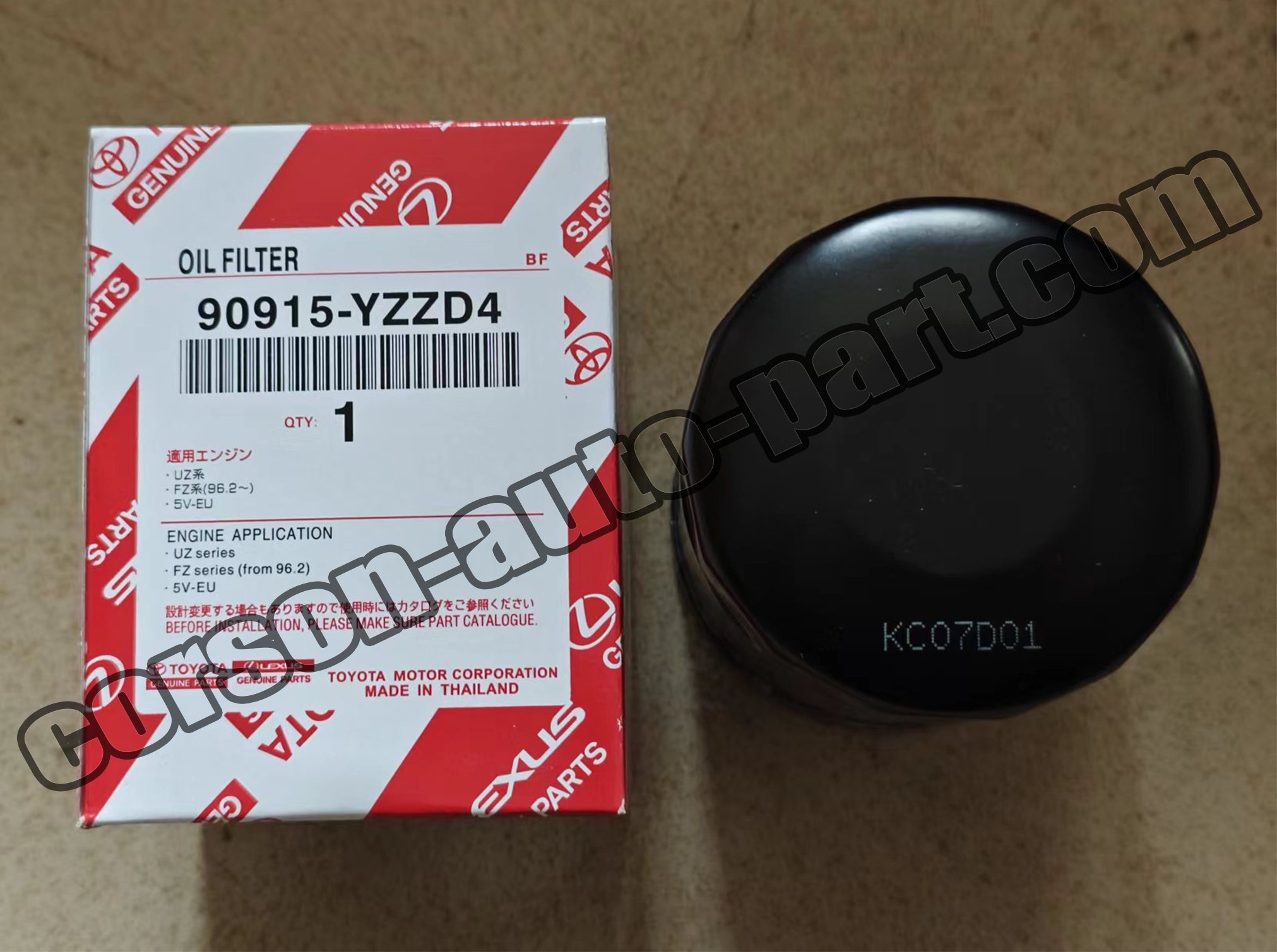 Toyota 90915-YZZD4 Filter, Oil 90915-20001 90915-Y22D2