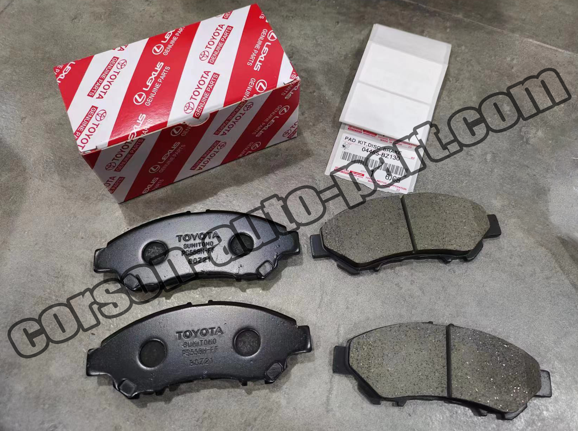 Toyota 04465-BZ130 Brake pad set 04465-BZ131