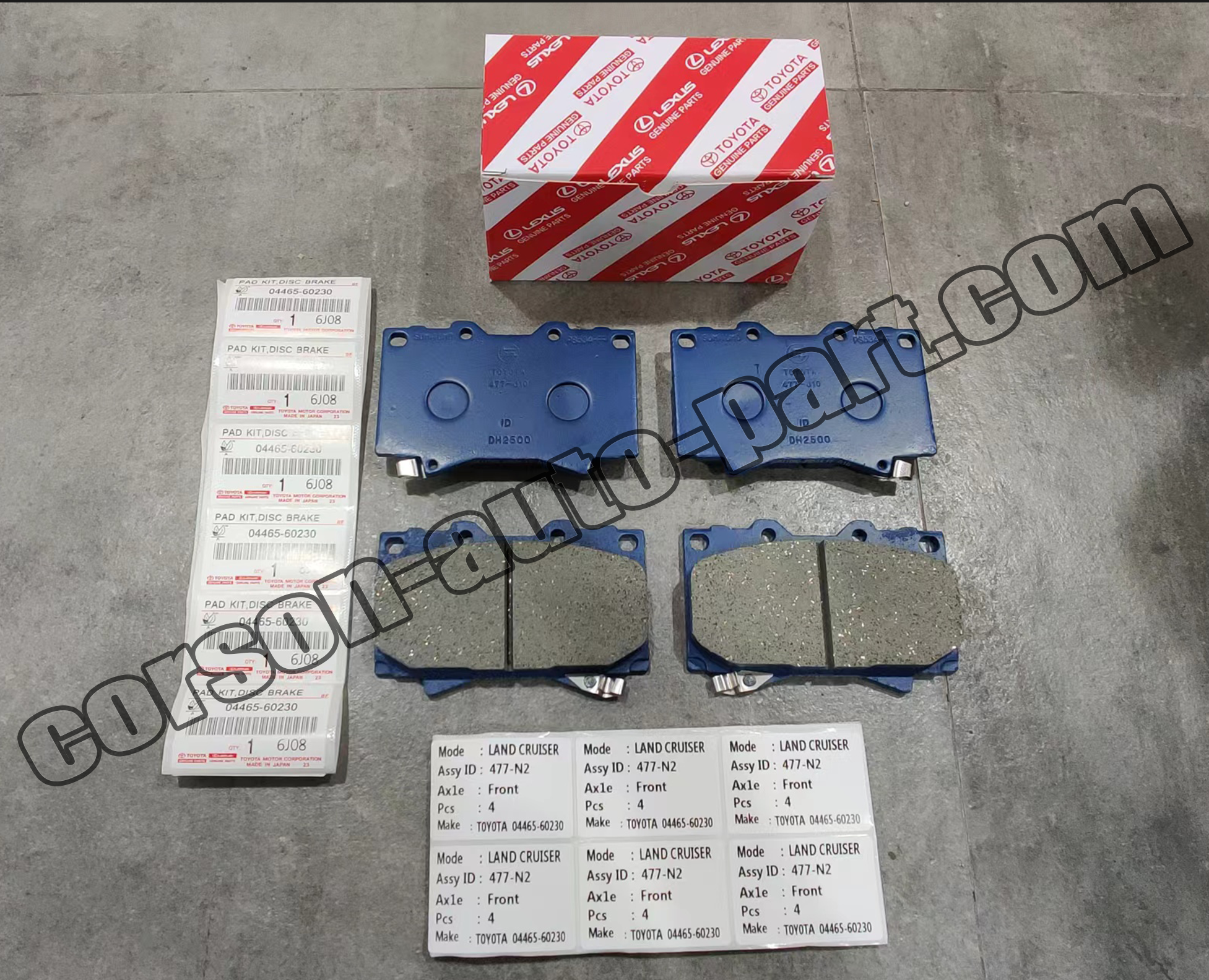 Toyota 04465-60230 Front Disc Brake Pad Set 04465-60150 04465-60340