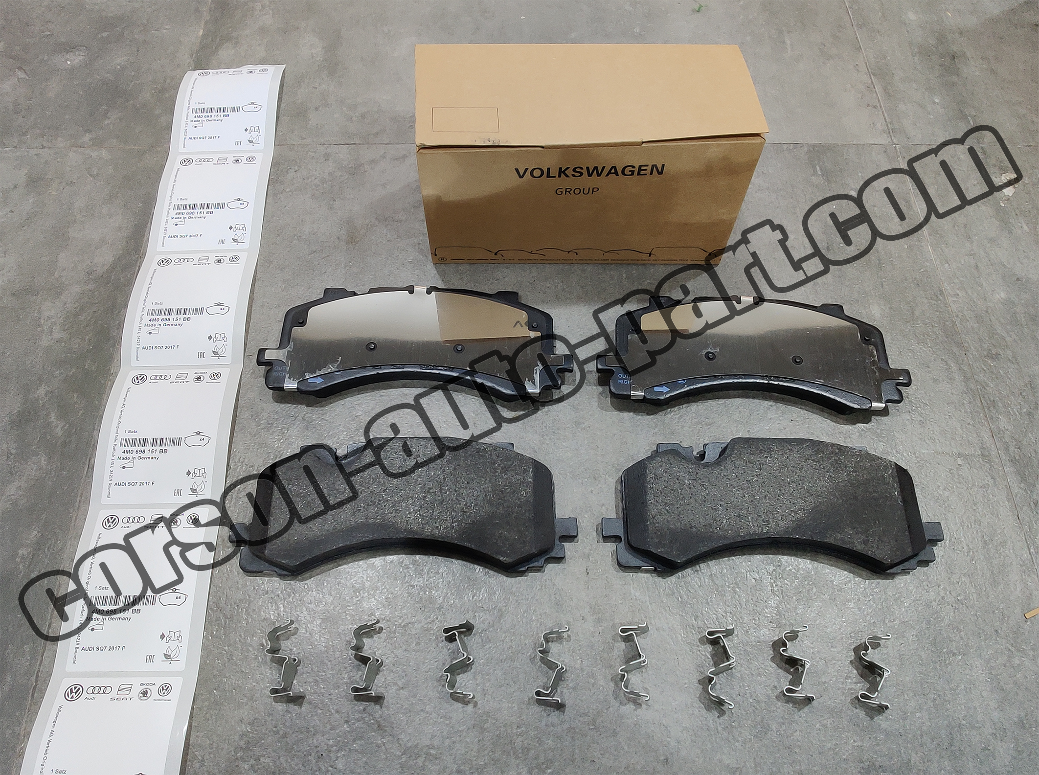 AUDI 4M0698151BB Brake pad set 4M0698151AH 4M0698151AL 4M0698151K