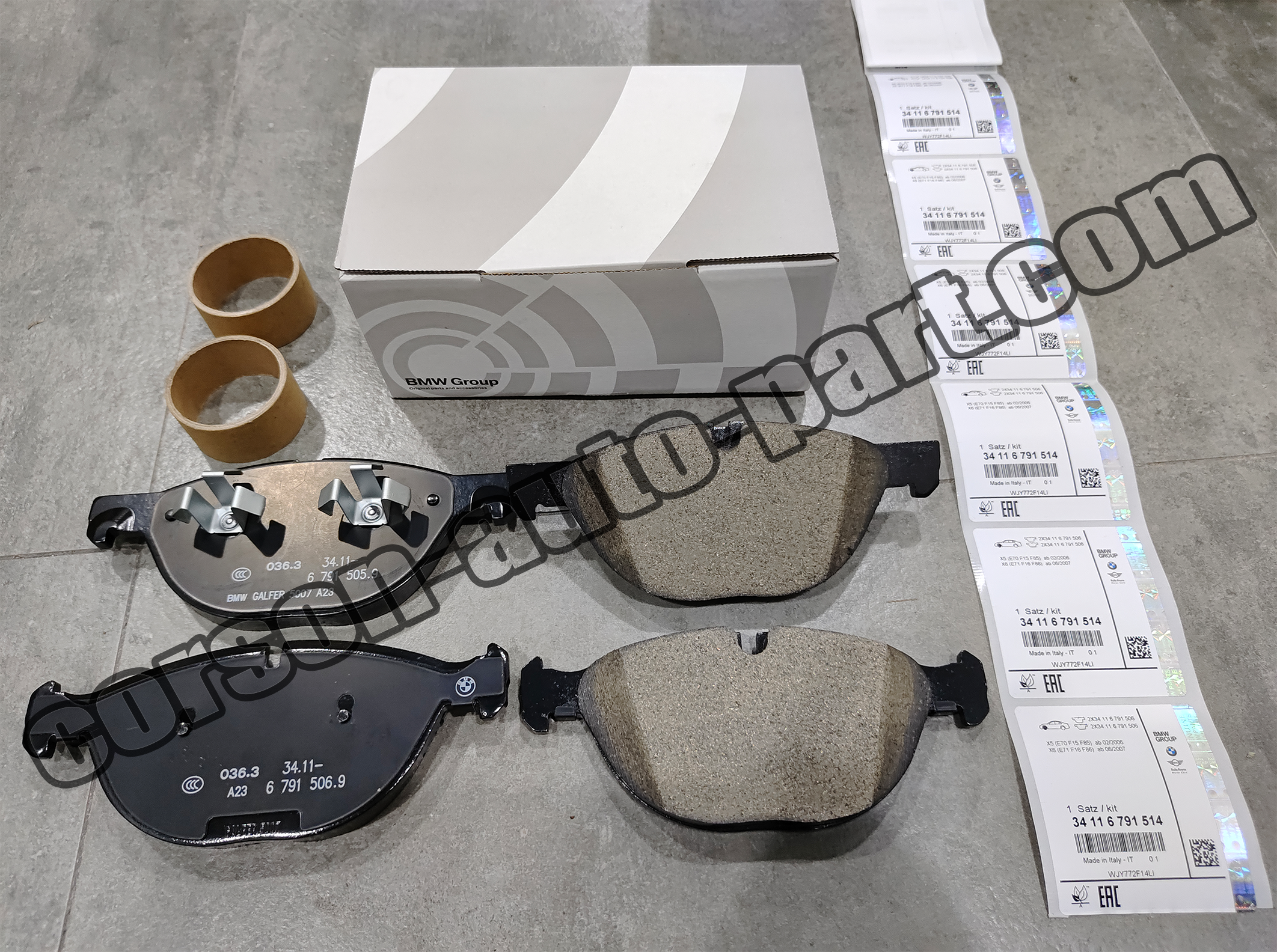 BMW 34116791514 Disc Brake Pad Set Front 34116778048 34116865868