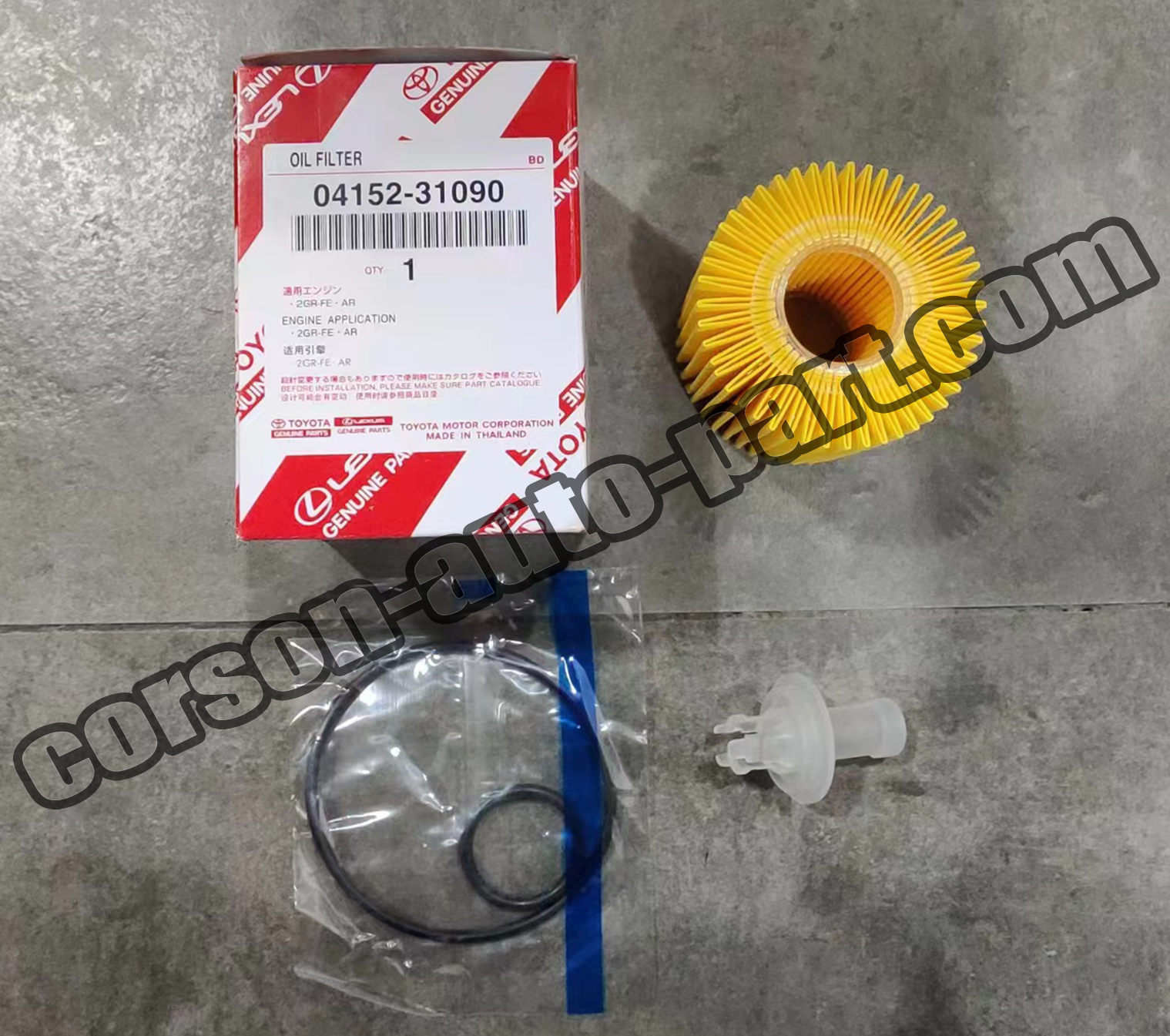 Toyota 04152-31090 Element Kit, Oil Filter 04152-0V010 04152-YZZA1