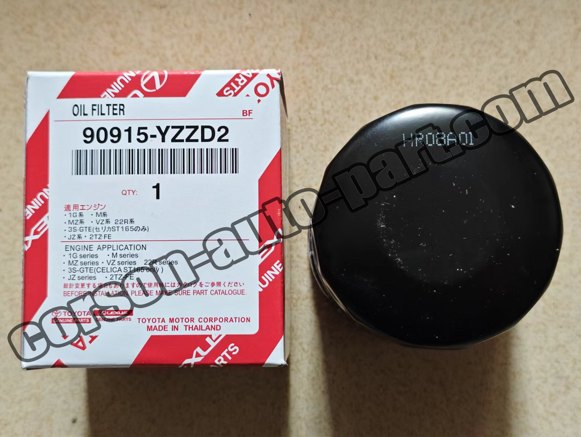 Toyota 90915-YZZD2 Filter, Oil 90915-03002 90915-YZZB2