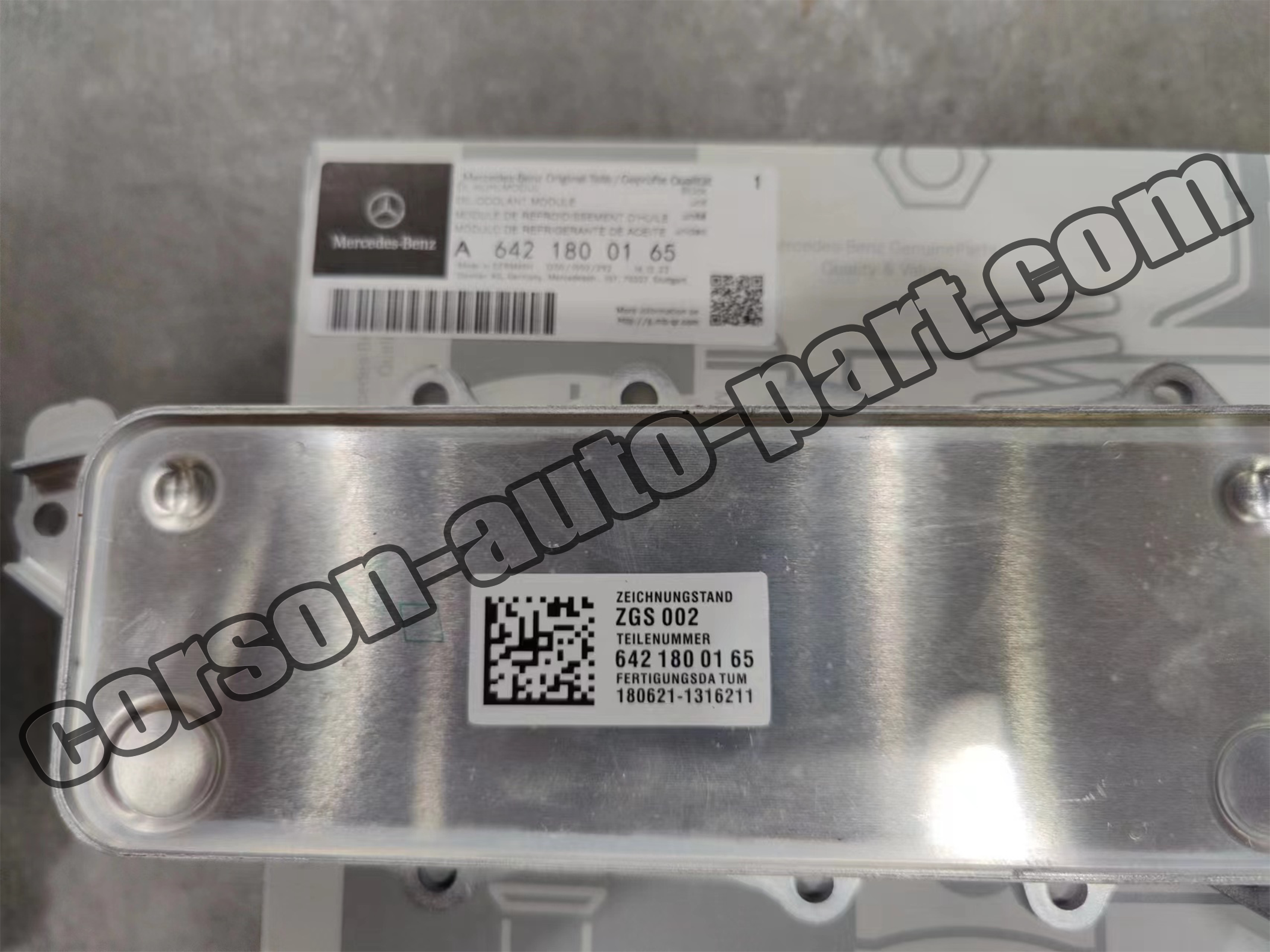 Mercedes-Benz 6421800165 Oil Cooler A6421880001