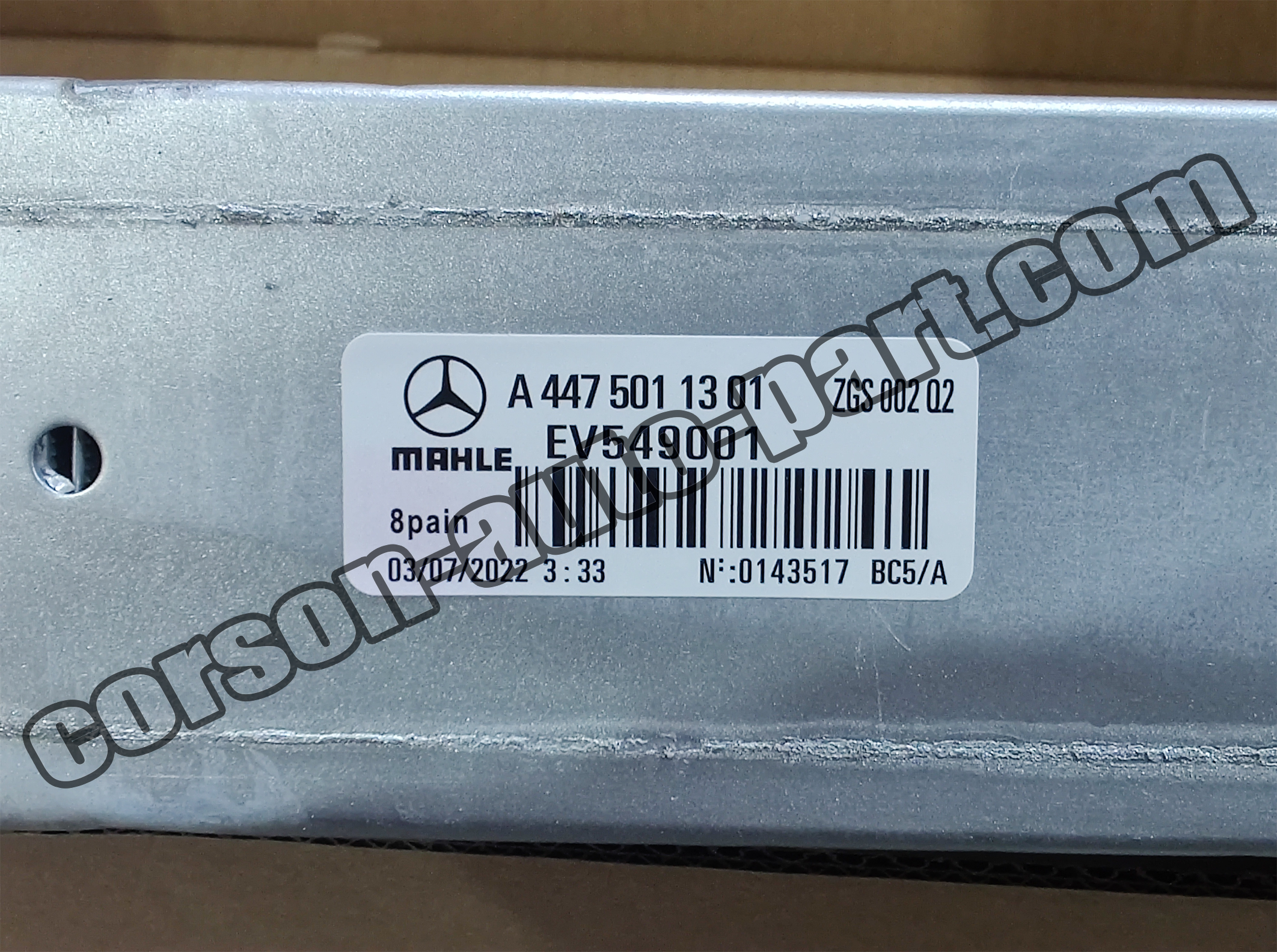 Mercedes-Benz A4475011301 Intercooler A4475010301