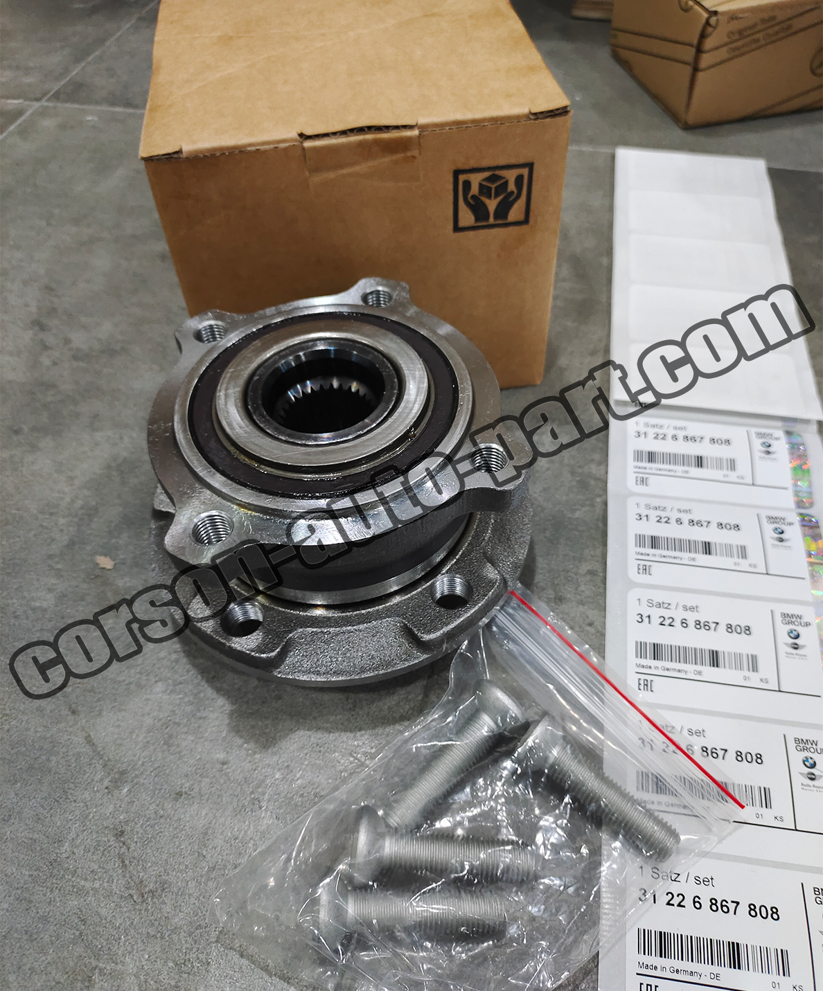 BMW 31226867808 Wheel Hub With Bearing, Front 31206773207 31226882263