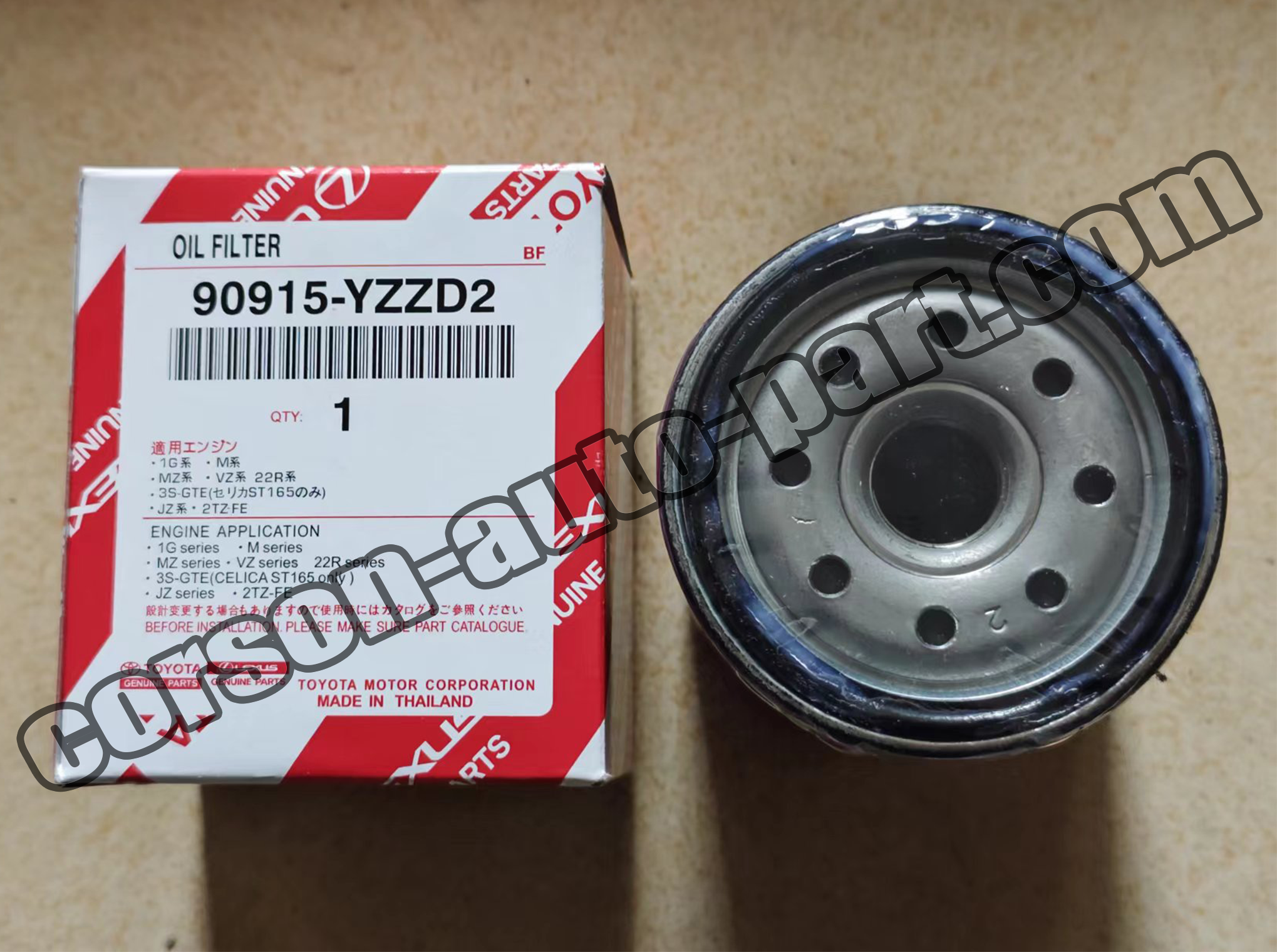 Toyota 90915-YZZD2 Filter, Oil 90915-03002 90915-YZZB2