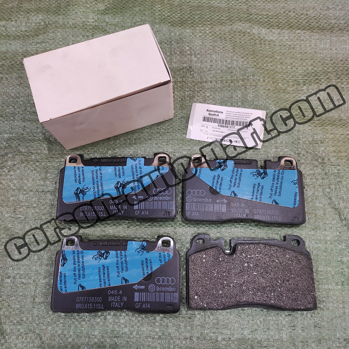 PORSCHE 95B698151F Brake pad 95B698151H