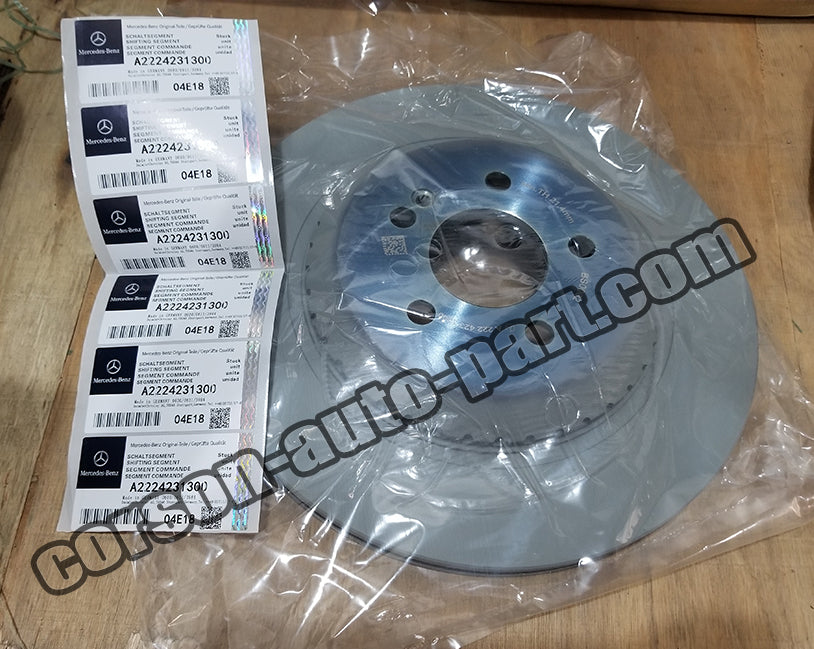 Genuine Mercedes Disc Brake Rotor; Rear SKU: 130051-MB-2224231300 | 2224231300