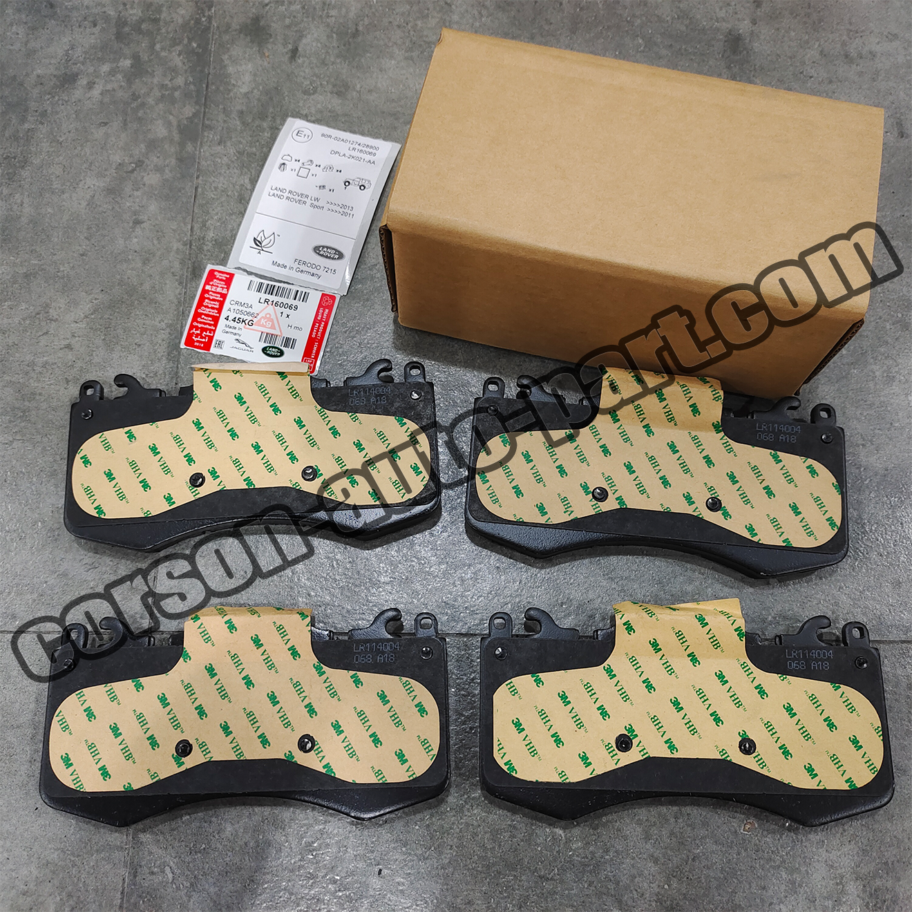 Land Rover LR160069 Disc Brake Pad Set (Front) LR163215 LR110075