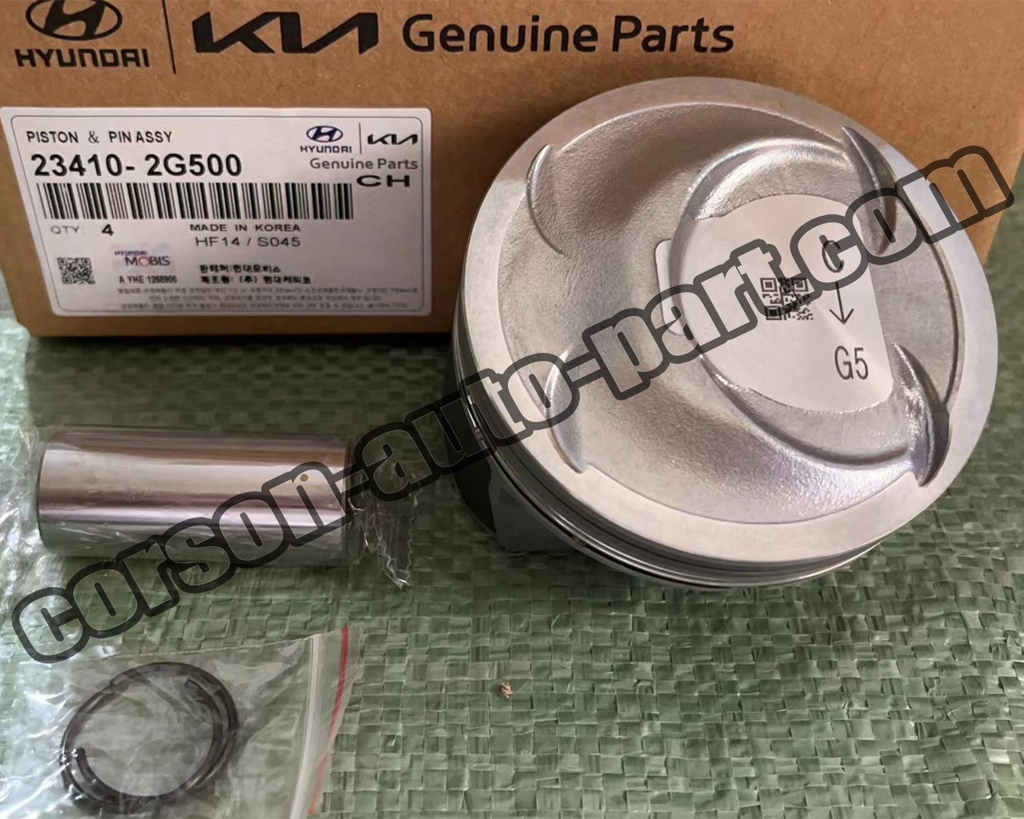 Hyundai 23410-2G500 Piston & Pin & Snap Ring Assembly 23410-2G510  23410-2G520