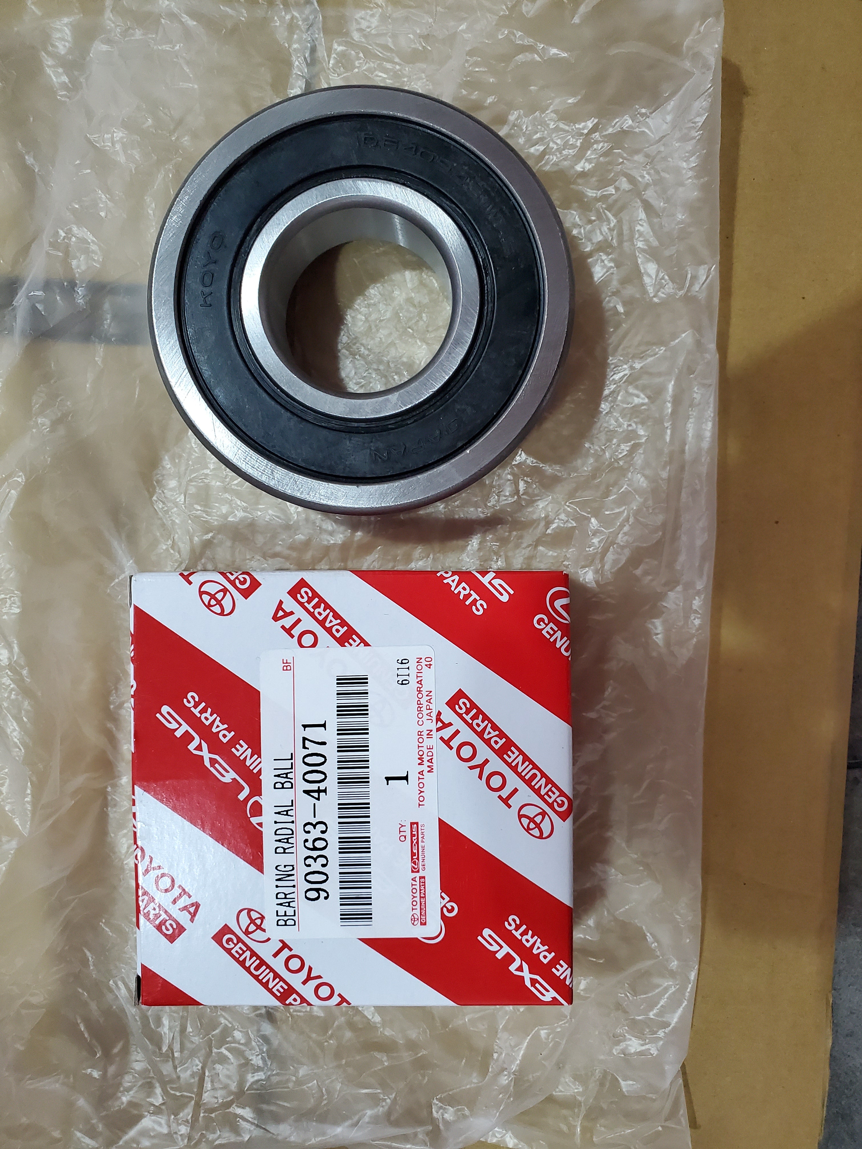 Toyota 90363-40071Radial Ball Bearing