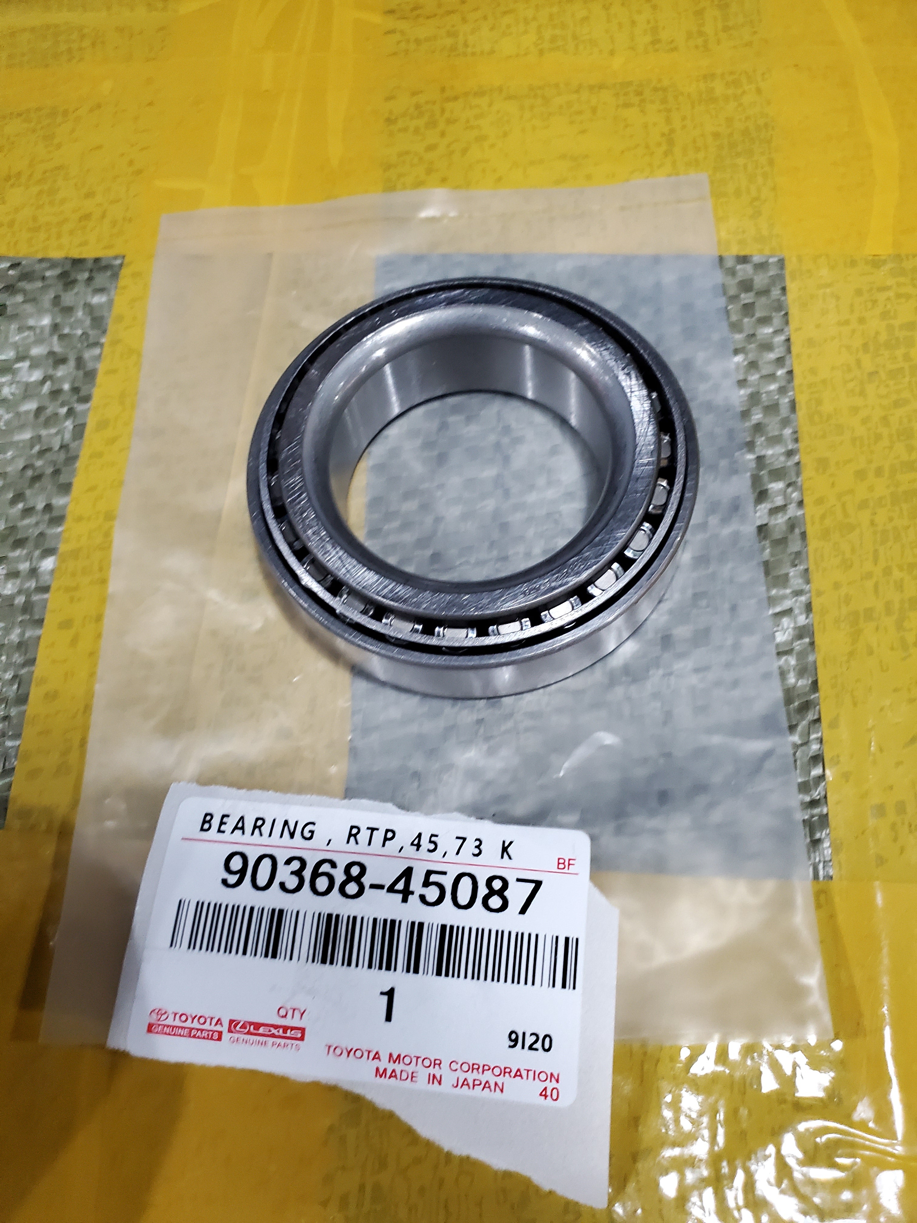 Toyota 90368-45087Tapered Roller Bearing (For Front Axle Outer Bearing)