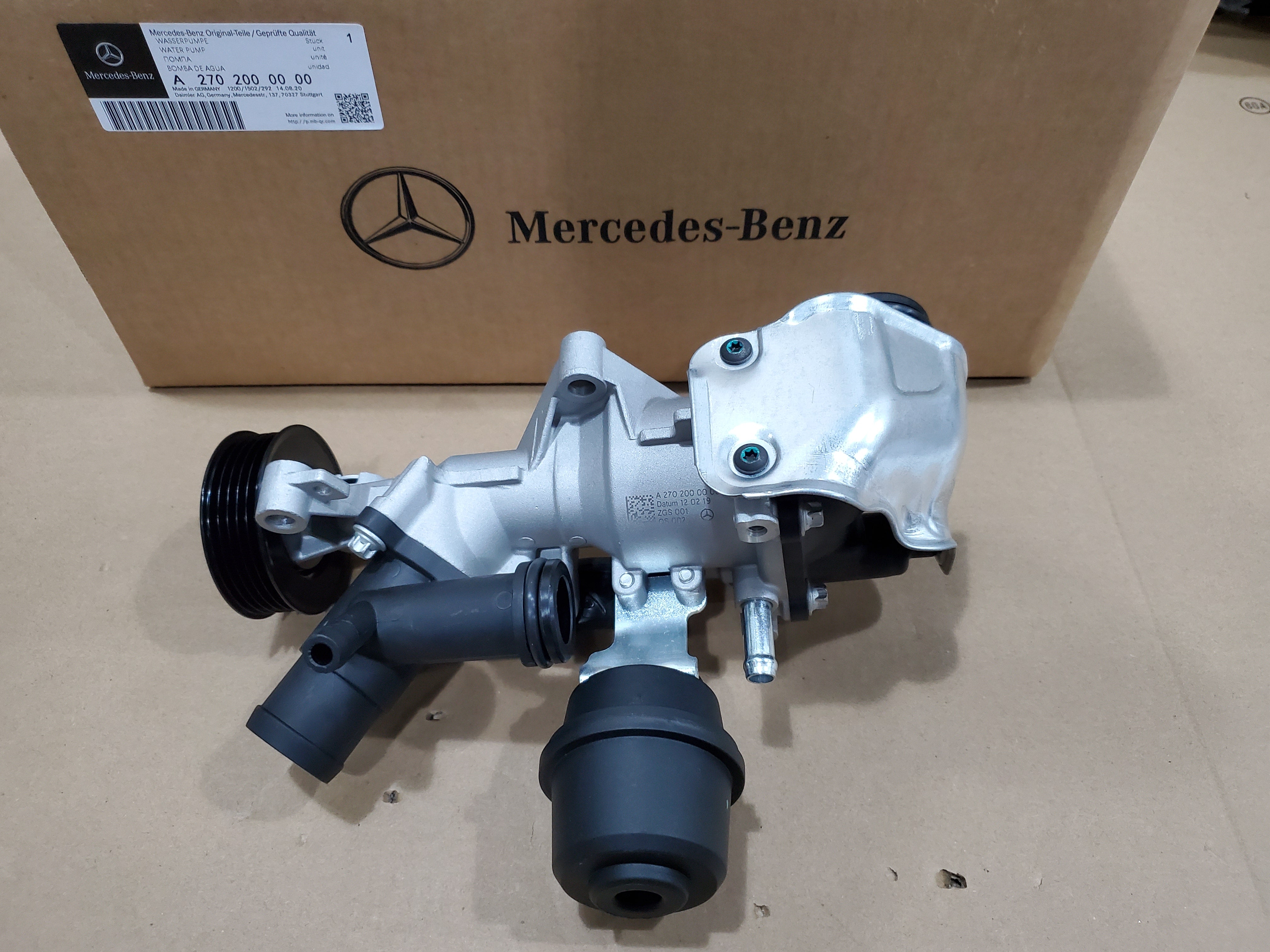 Mercedes-Benz Genuine Remanufactured Coolant Pump 270-200-08-00-80