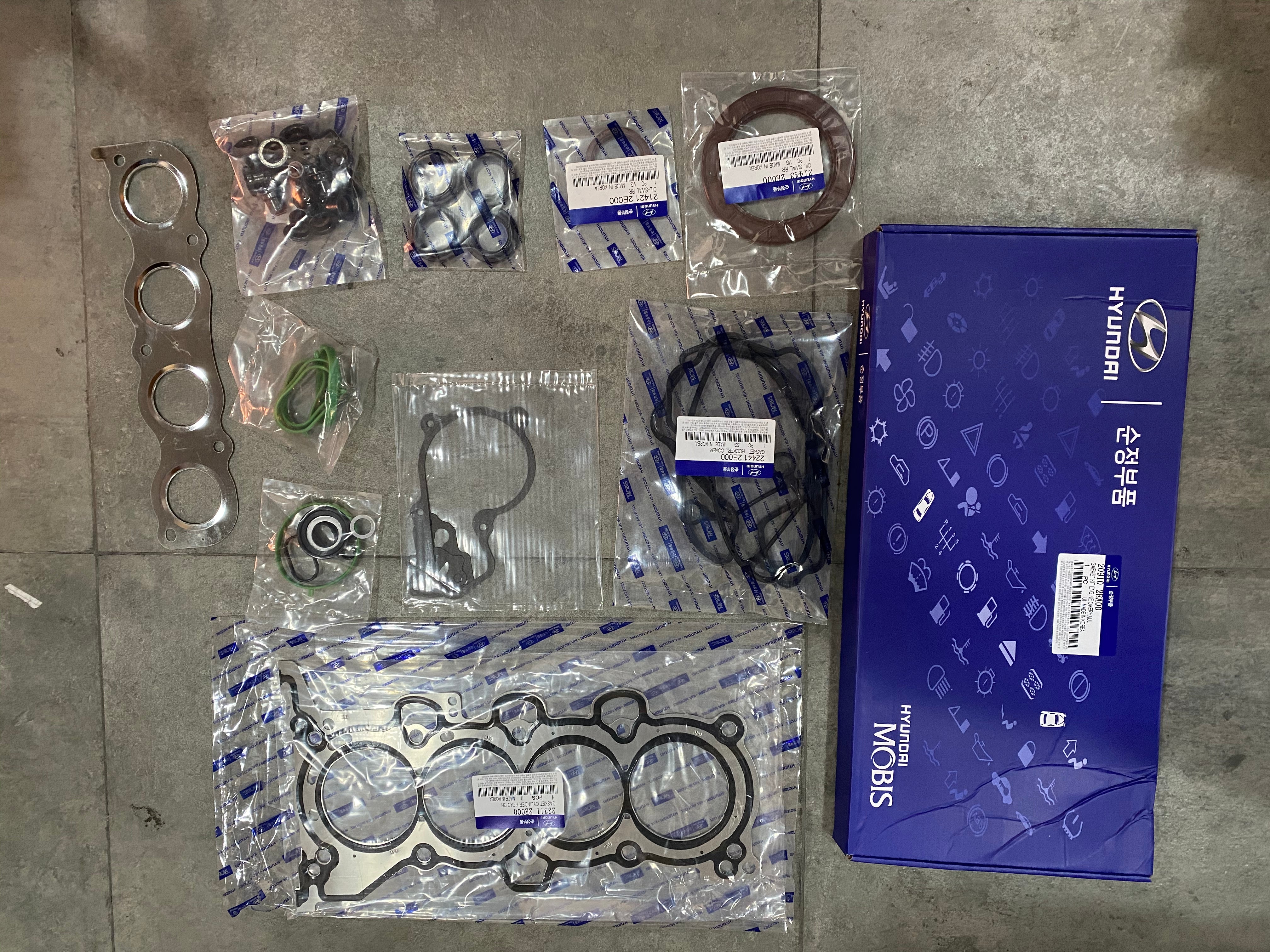 Genuine OEM 20910-2EA00 GASKET KIT-ENGINE OVERHAUL / 209102EA00 for select HYUNDAI KIA models