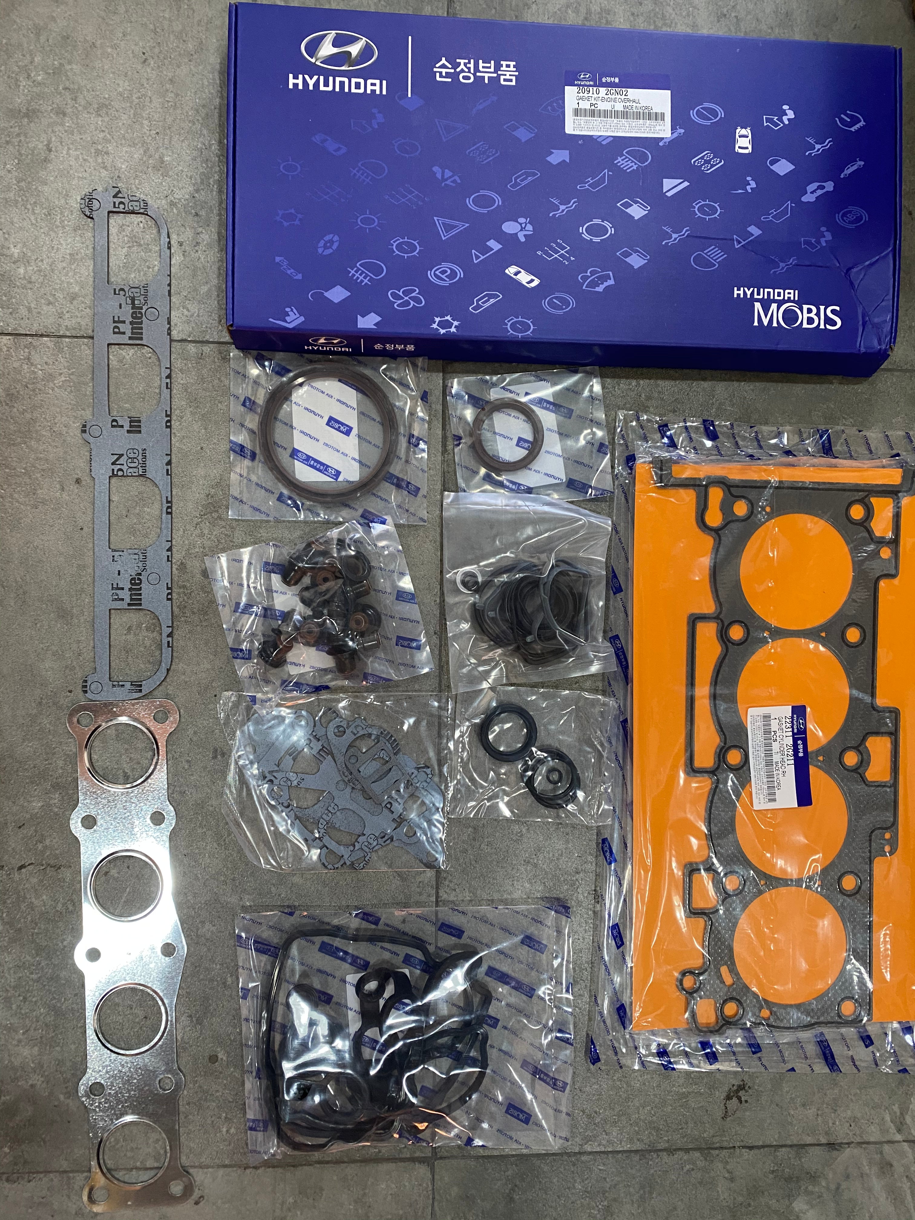 Zoneko The Best OEM Quality Spare Parts GASKET KIT 20910-2GM01 209102GM01 for Hyundai snt 8 2.0 ix35 KIA