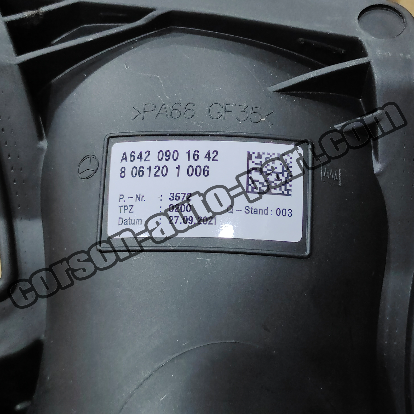 Mercedes-Benz OM642 350 CDI Air Intake Pipe/Air Mass Sensors A6420901642