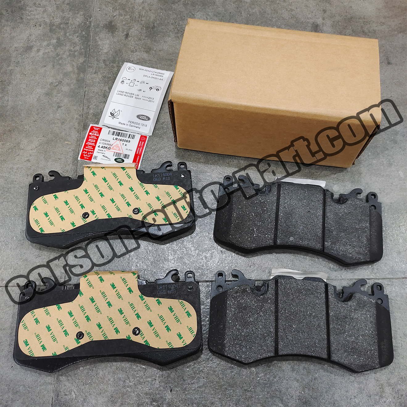 Land Rover LR160069 Disc Brake Pad Set (Front) LR163215 LR110075