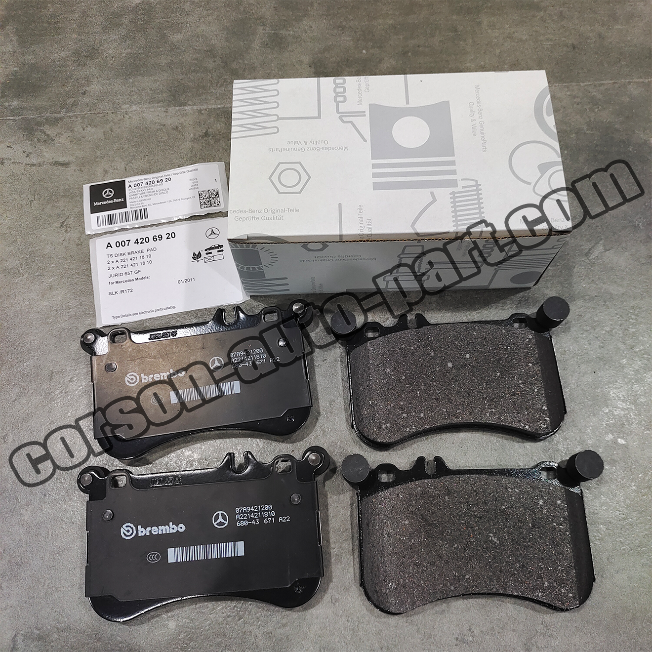 Mercedes-Benz A0074206920 Brake Pad(Front) A0074209920 A0064206620