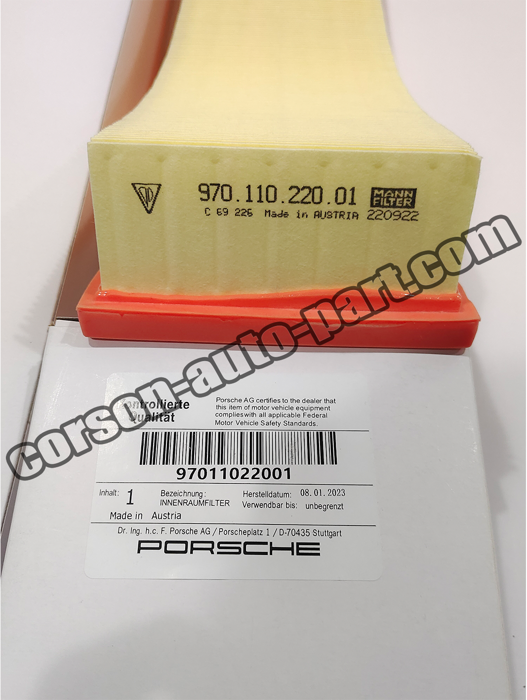 Porsche 97011022001 Air Filter