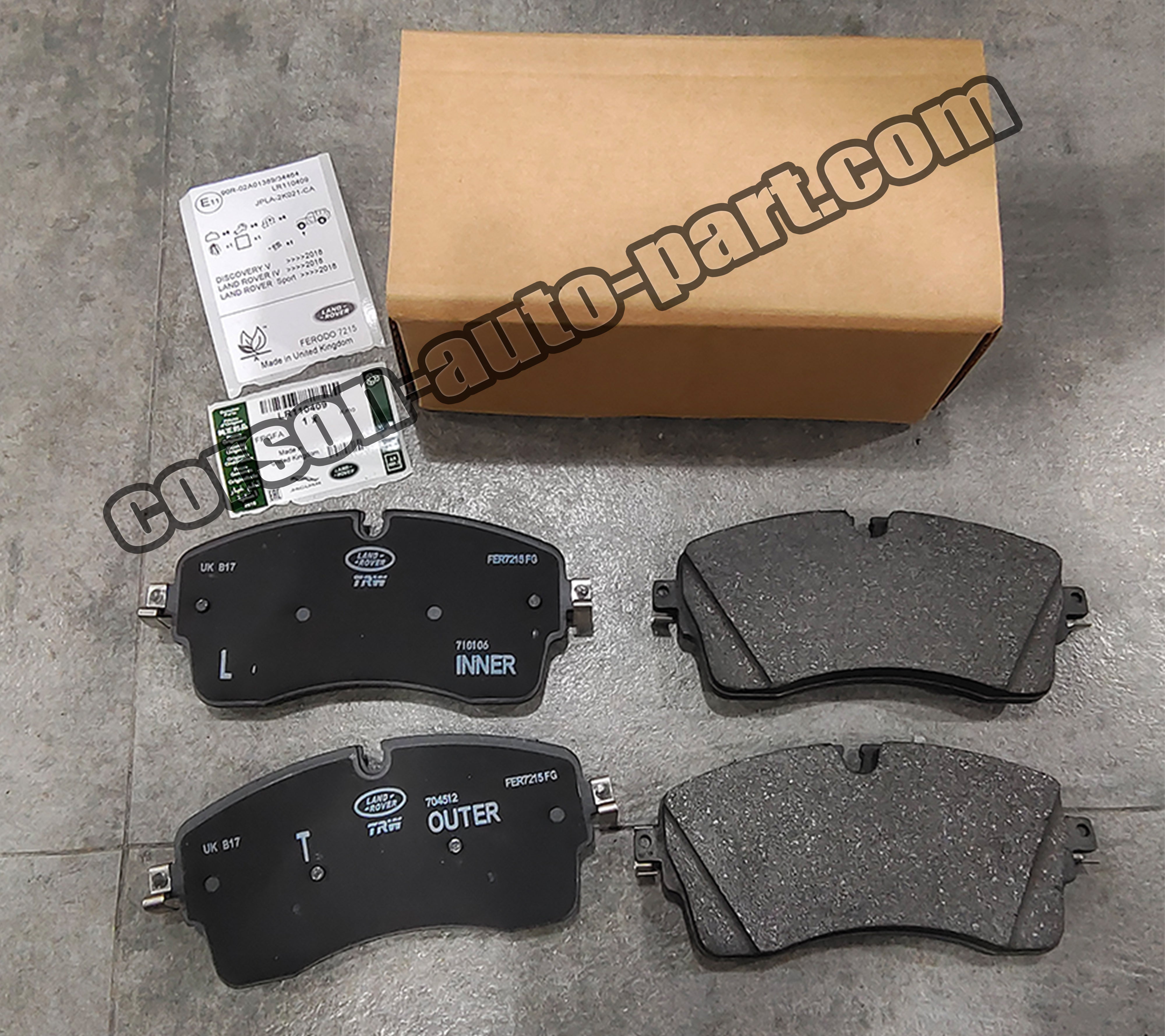 NEW LAND ROVER DISCOVERY L462 FRONT WHEEL BRAKE PAD SET LR110409 OEM