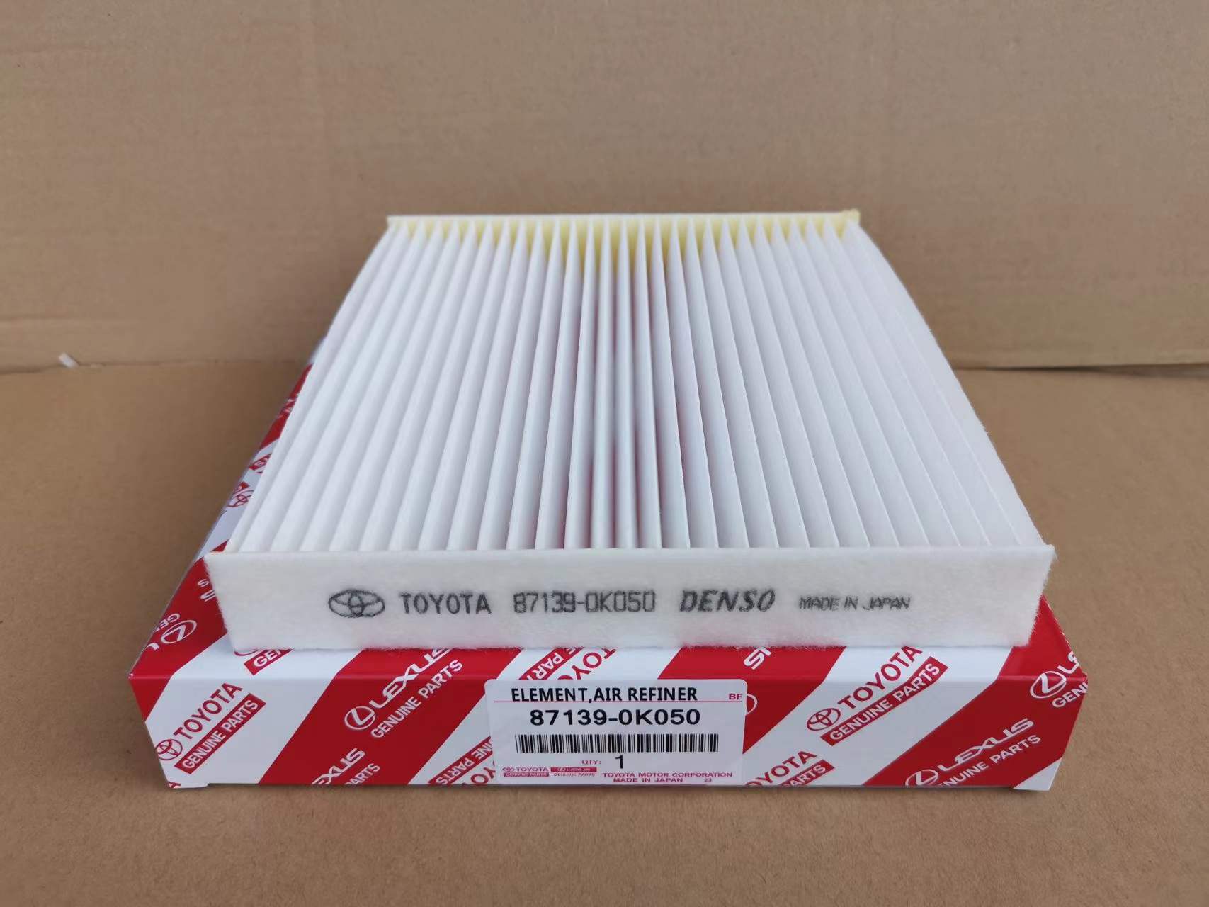 TOYOTA Genuine Parts Cabin Air Filter 87139-OKO50