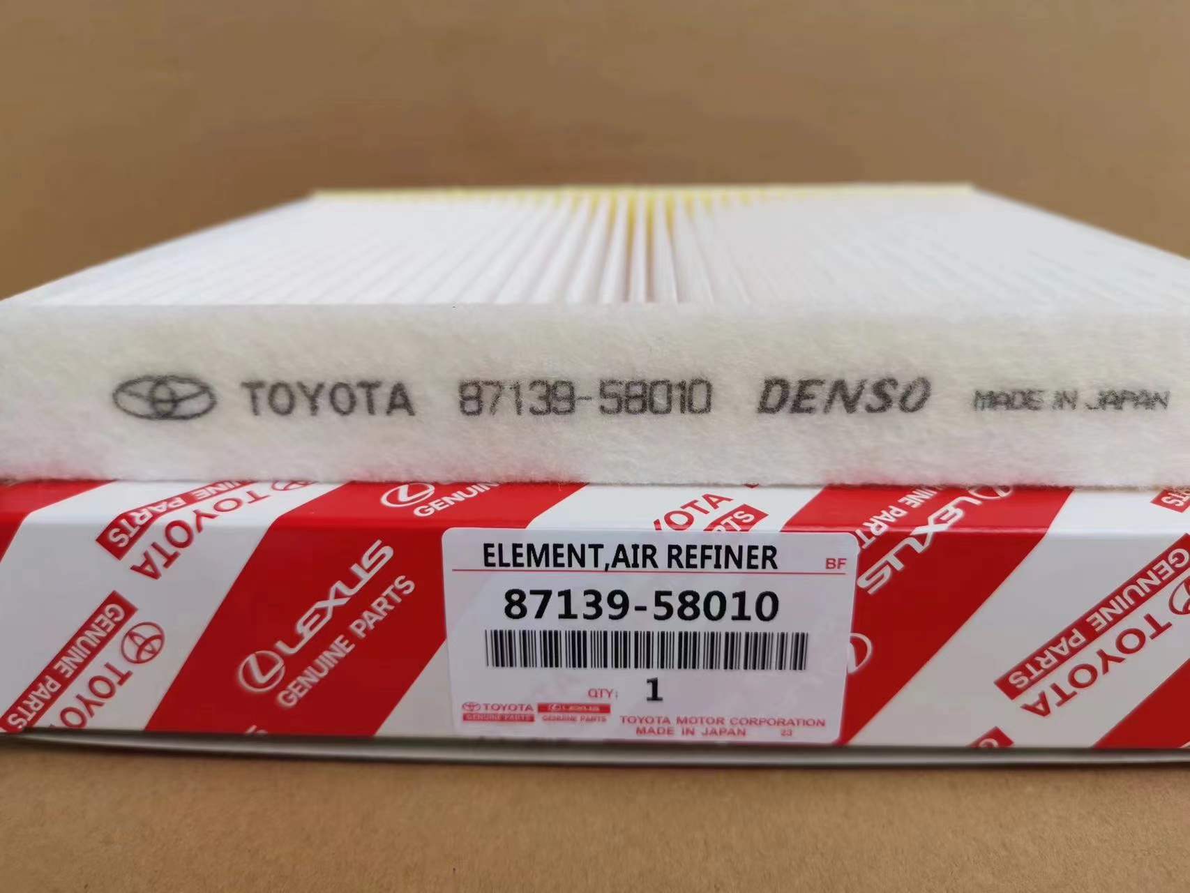 2016-2021 Toyota Charcoal cabin Filter 87139-58010