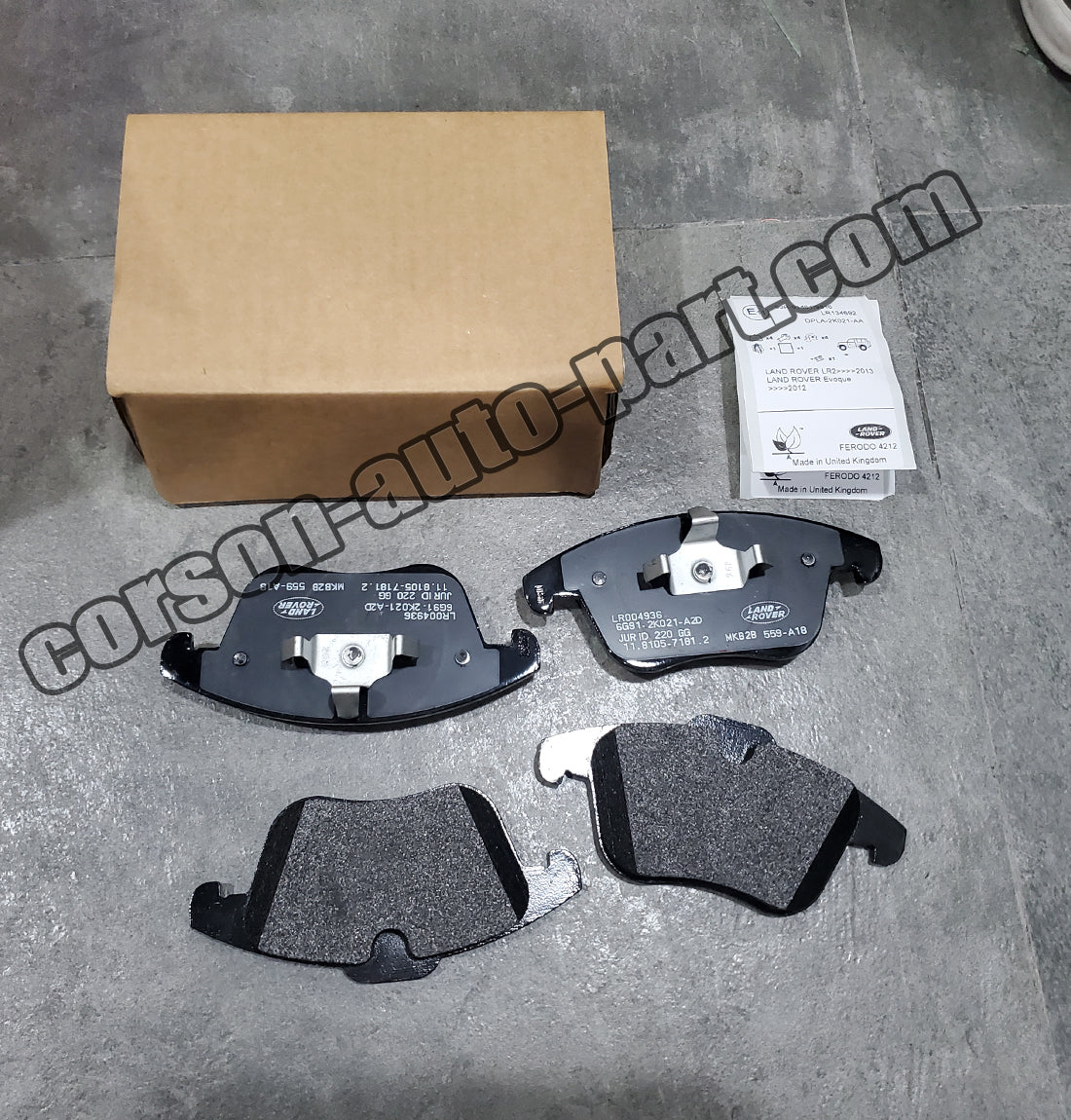 Genuine Front Brake Pads LR004936 For Land Rover LR2, 2008 - 2015